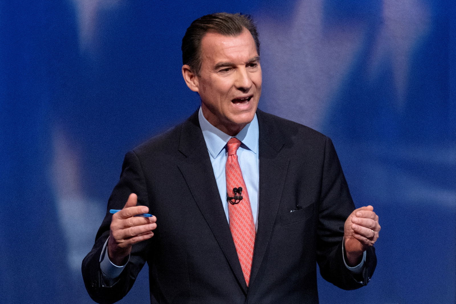 Then-congressman Tom Suozzi, D-N.Y., answers a question during a debate in New York, U.S., June 16, 2022. 