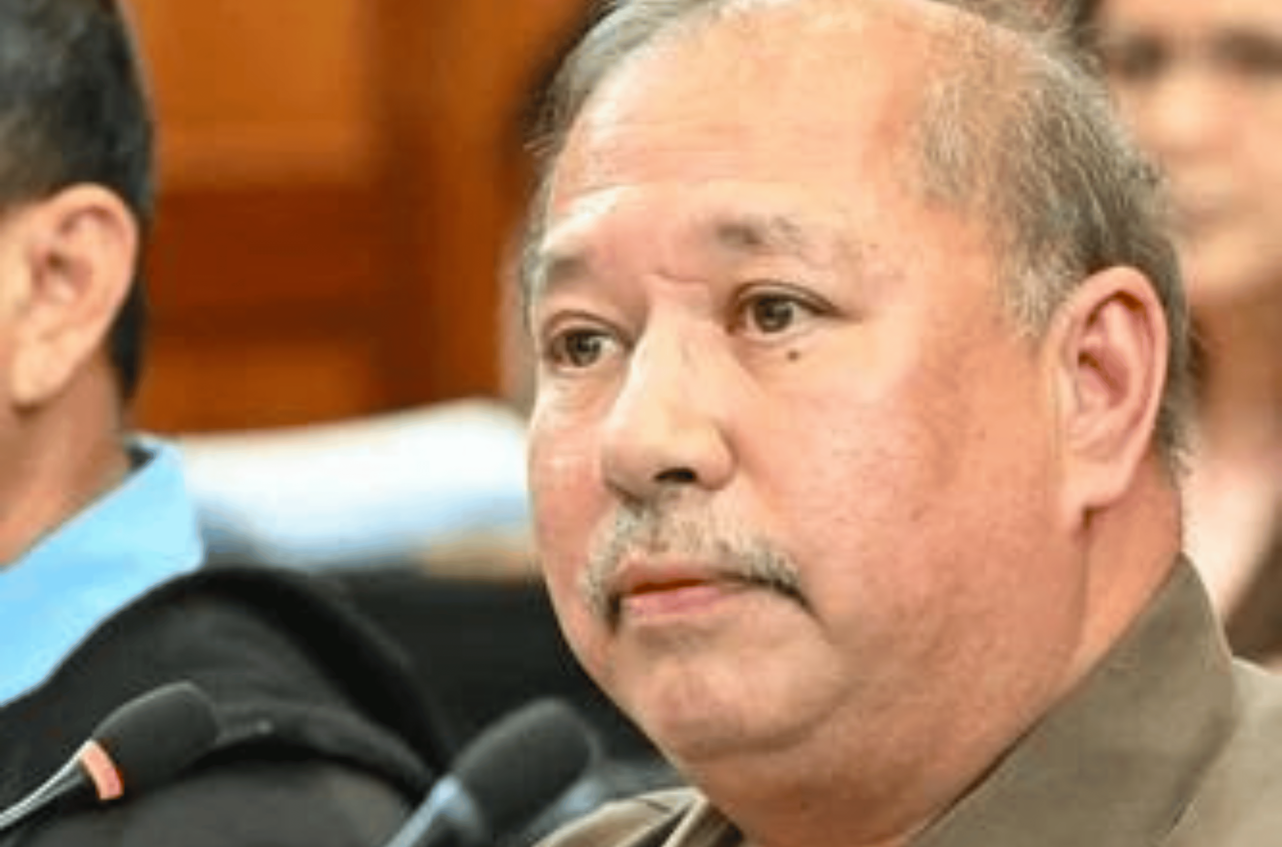 Fred Bordallo testifies before the Legislature in support of his appointment as director of the Department of Corrections on Thursday, Sept. 21, 2023, at the Legislature's Public Hearing Room in Hagåtña.  