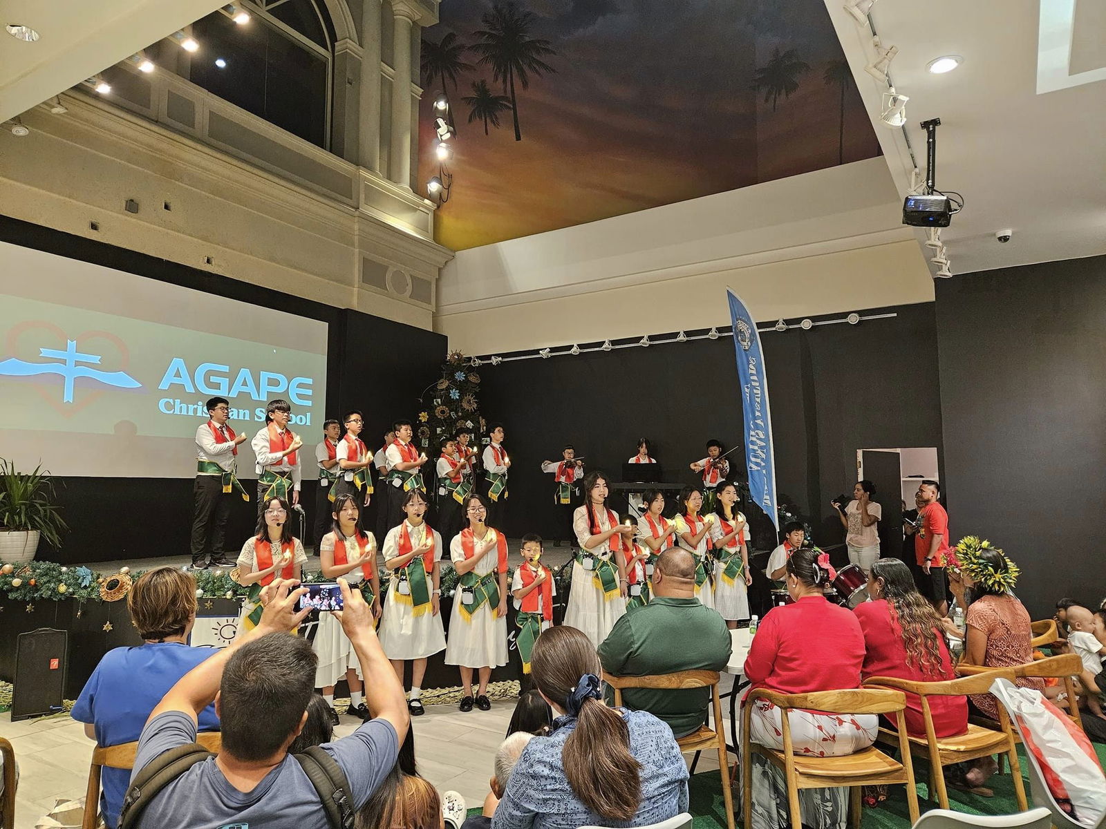 Agape Christian School's festive performance at Christmas in Marianas at DFS on December 9, 2023.