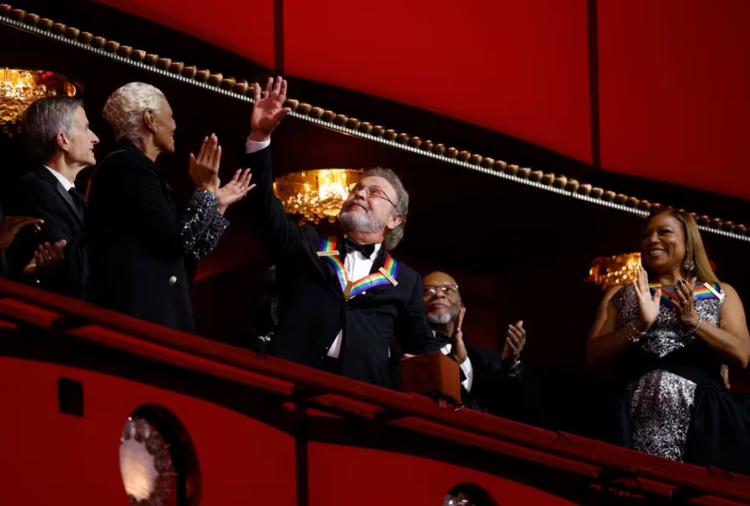 Billy Crystal is introduced at the 2023 Kennedy Center Honors gala at the Kennedy Center in Washington, D.C., Dec. 3, 2023.