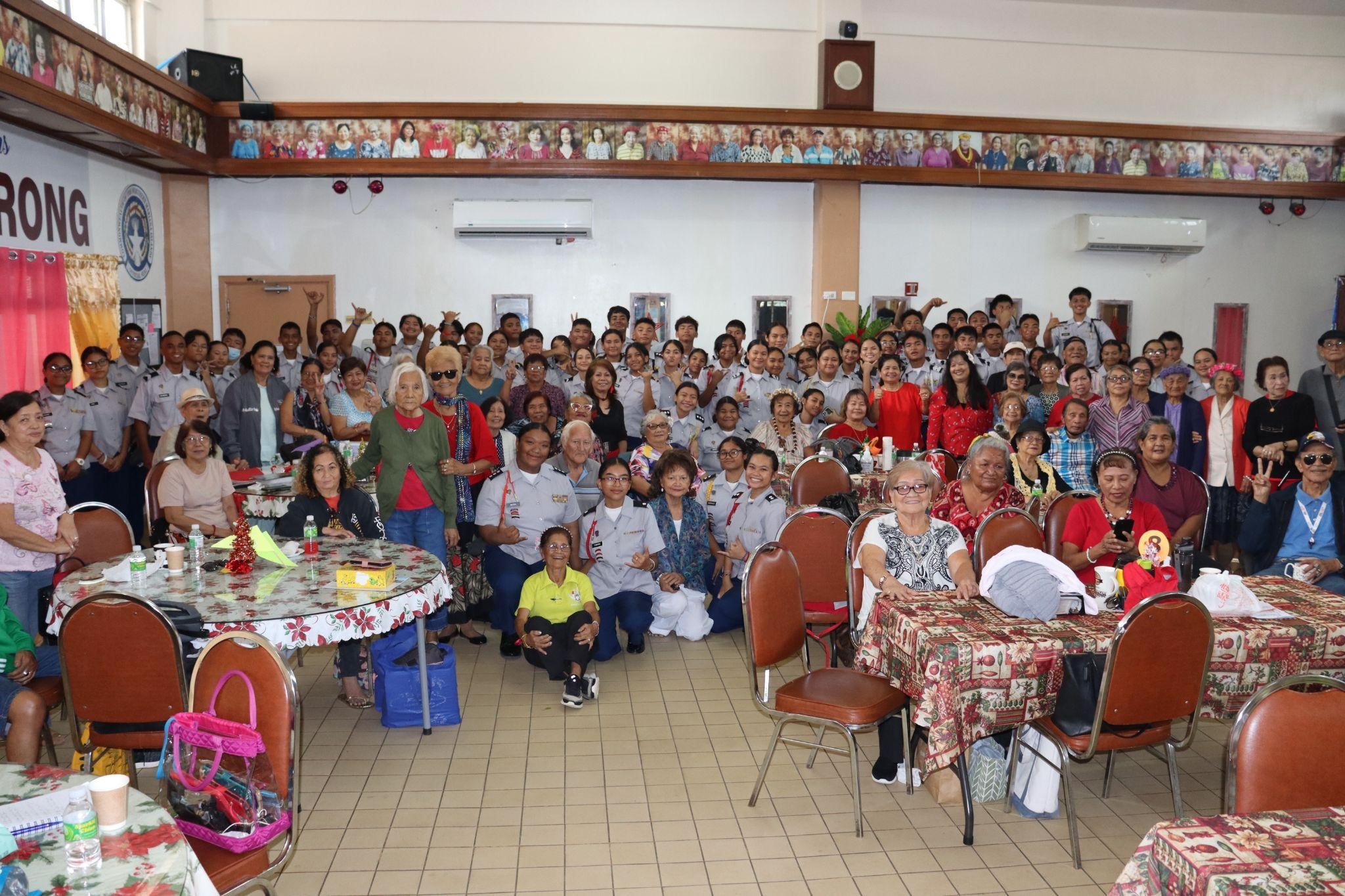 The KHS cadets and the manamko’ as one happy family.