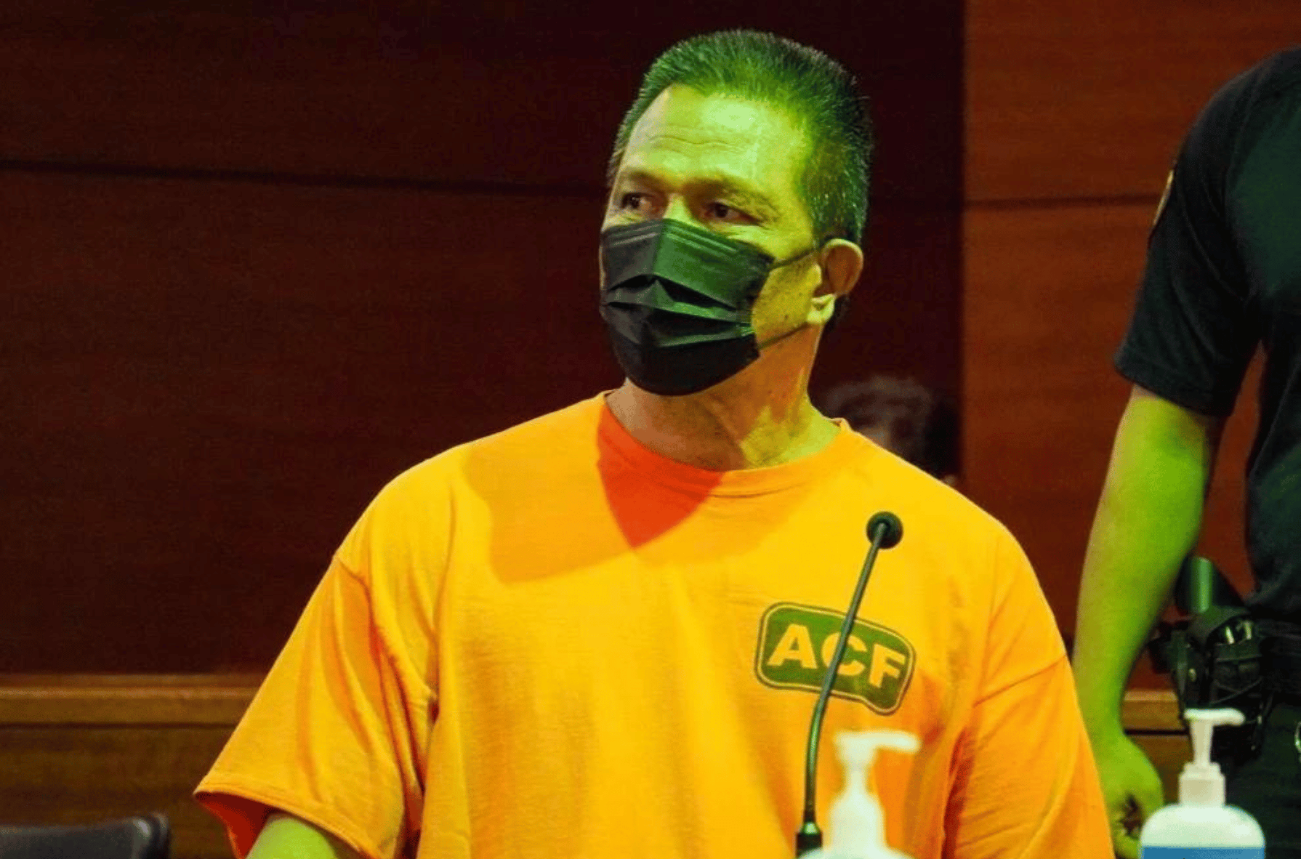 Rudy Fegurgur Quinata, pictured Monday, Aug. 15, 2022, in the Superior Court of Guam in Hagåtña, was sentenced to life in prison for the April 2021 murder of former Humåtak Mayor Daniel Sanchez. 