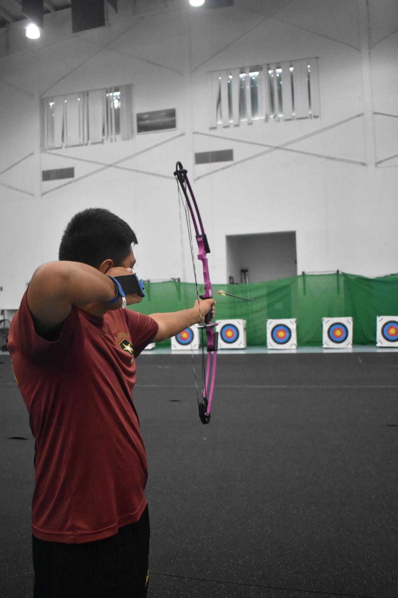 Stallion Battalion’s commander shooting for competition.