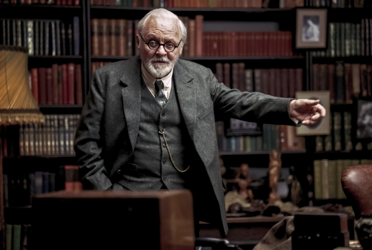 Anthony Hopkins as Sigmund Freud in a scene from “Freud’s Last Session.”