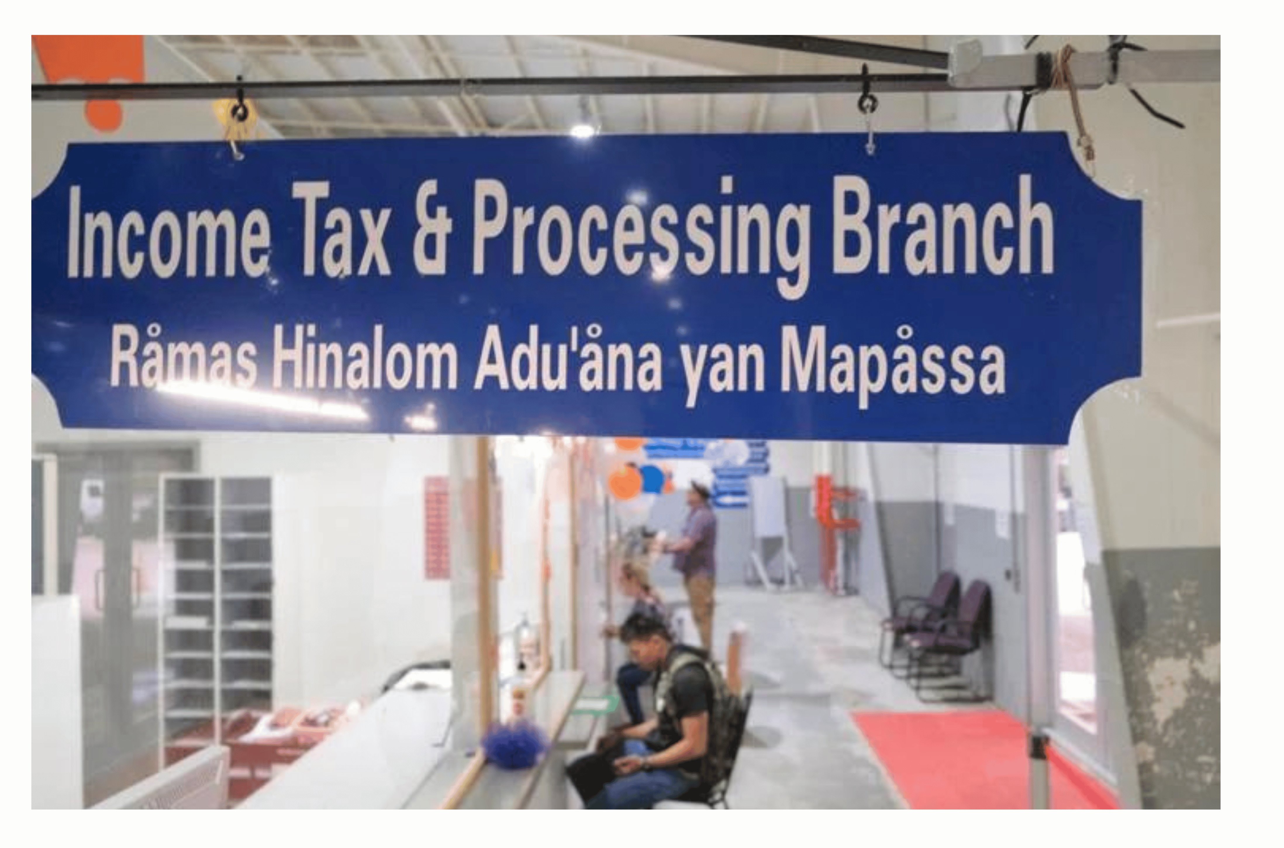 The Income Tax and Processing Branch is seen at the Department of Revenue and Taxation in Barrigada on Wednesday, April 26, 2023. 