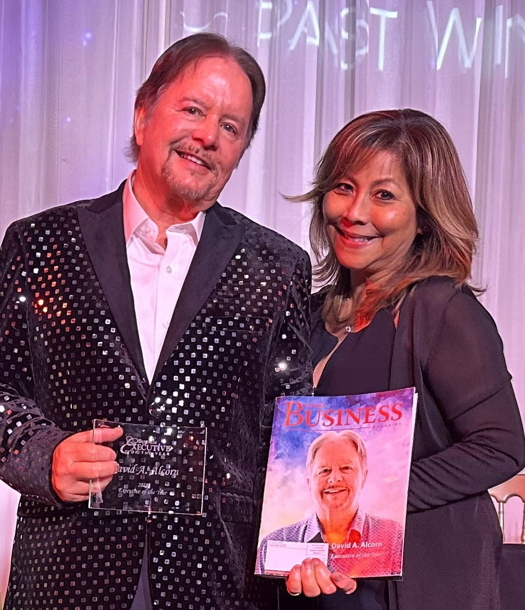David A. Alcorn and Lucy M. Alcorn, president and CEO of GFS Group, at the Guam Business Magazine Executive of the Year gala on Jan. 13 at the Hyatt Regency Guam.