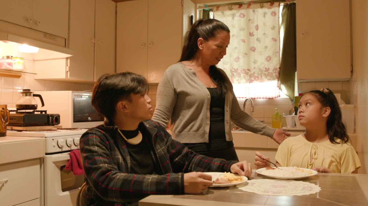 Opposite Maisie B. Tenorio, center, and Friella Dela Santa, right, who play his mother and sister respectively, John San Nicolas finds hope in family as the lead character, Matt in the upcoming film “ISLA: Isla'n Esperånsa (Island of Hope).” The film will have a limited premiere screening on Thursday, Jan. 25, at 6 p.m. at Hollywood Theaters.