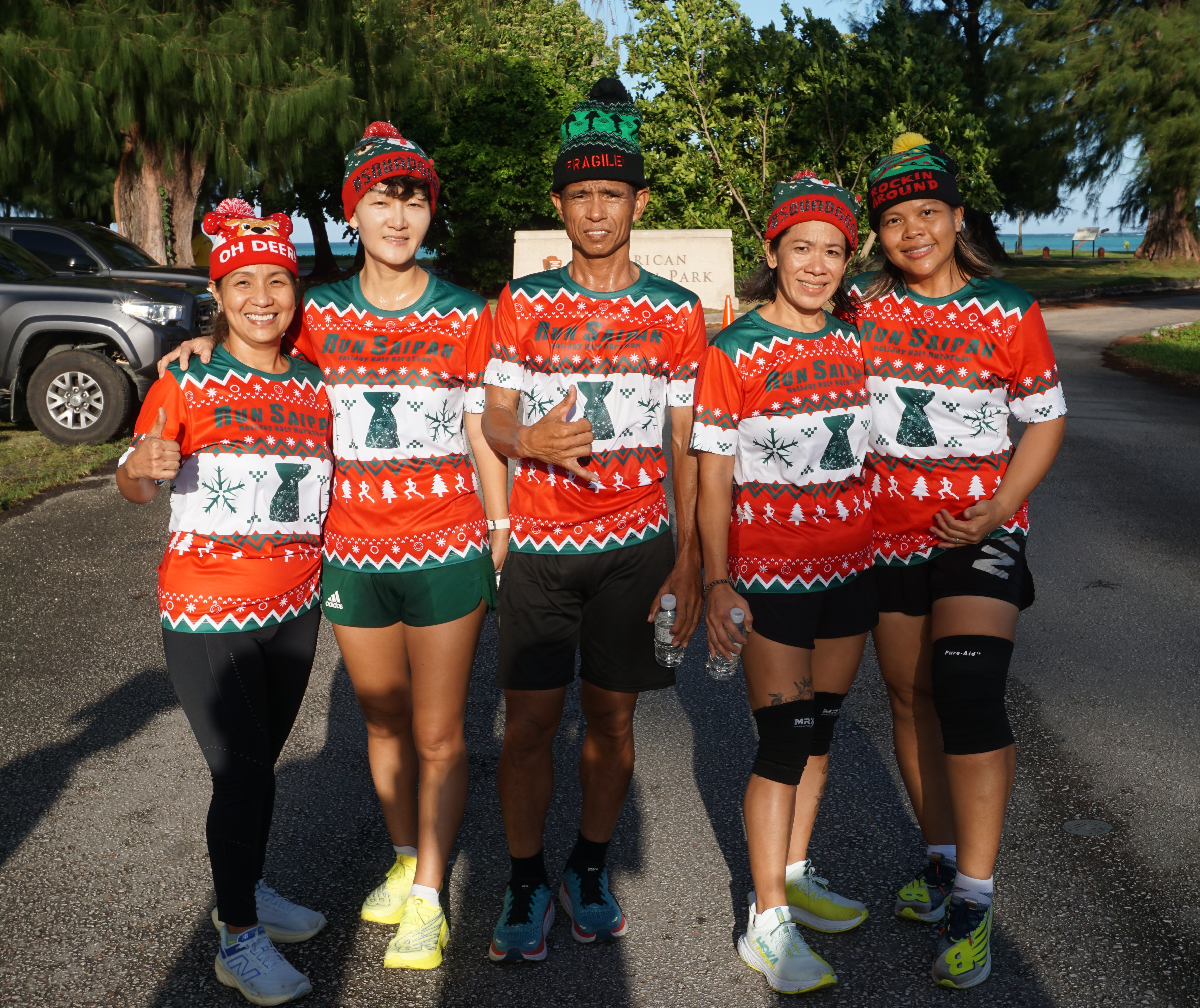 The Power 5 Ladies pose for a photo.