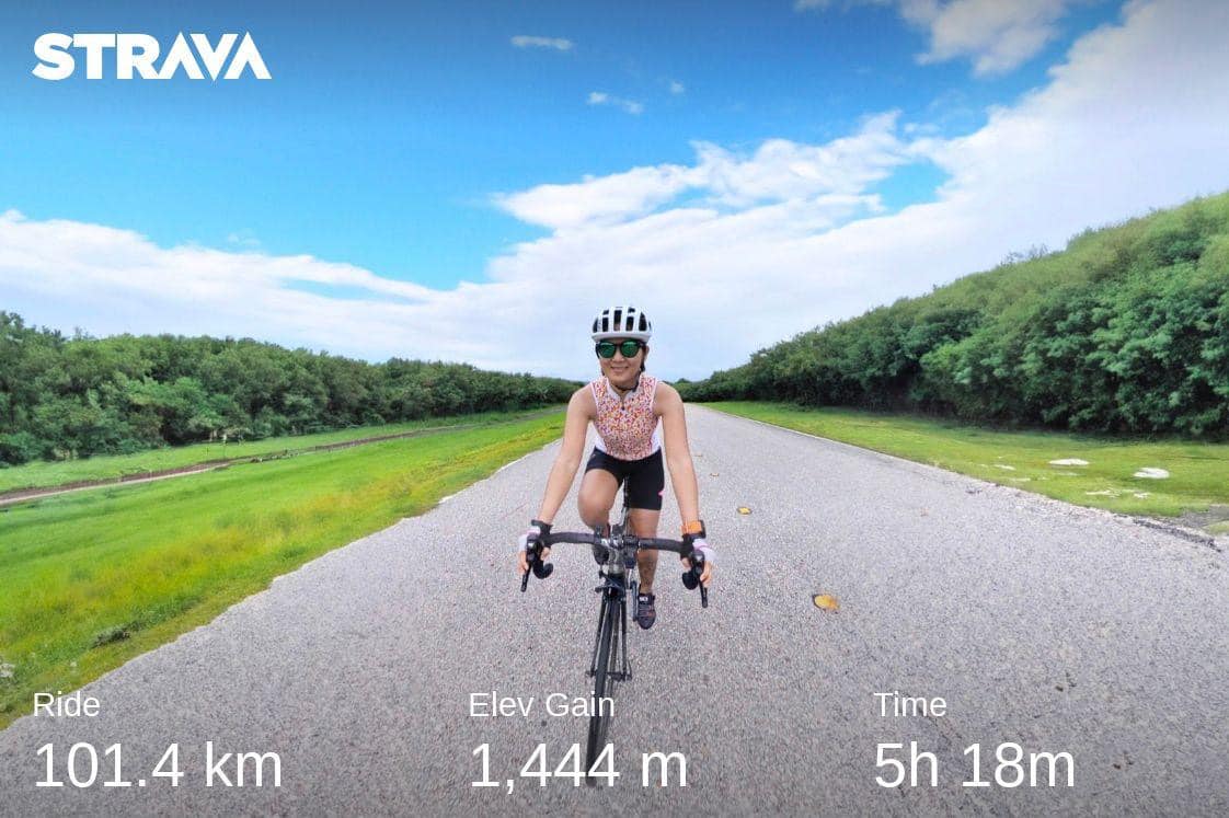 DJ Zaiyra on one of her bike rides