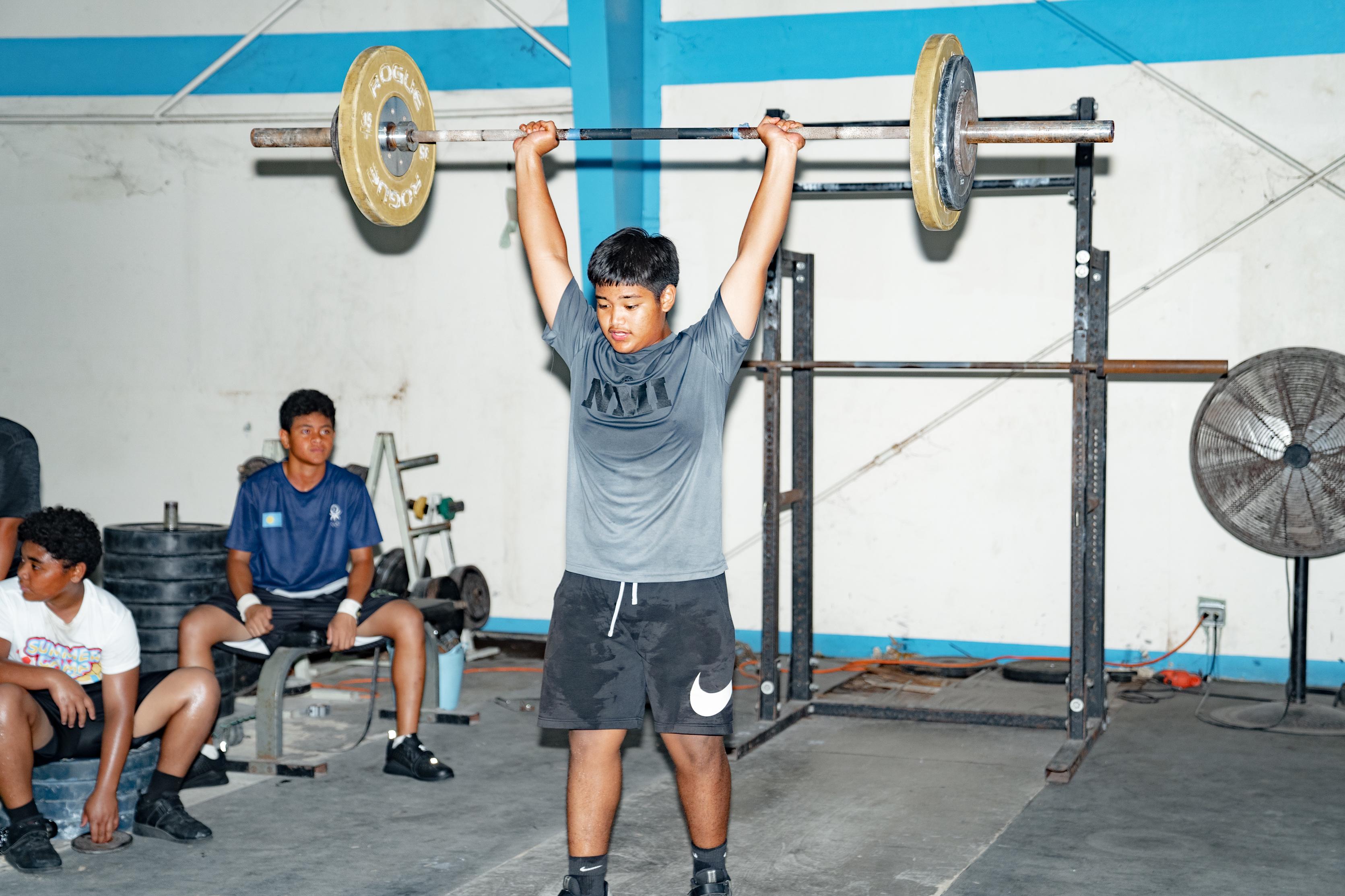 Lucio Eugenio trains under Angel San Nicolas and HD Weightlifting Academy CNMI at GetFitCNMI gym.