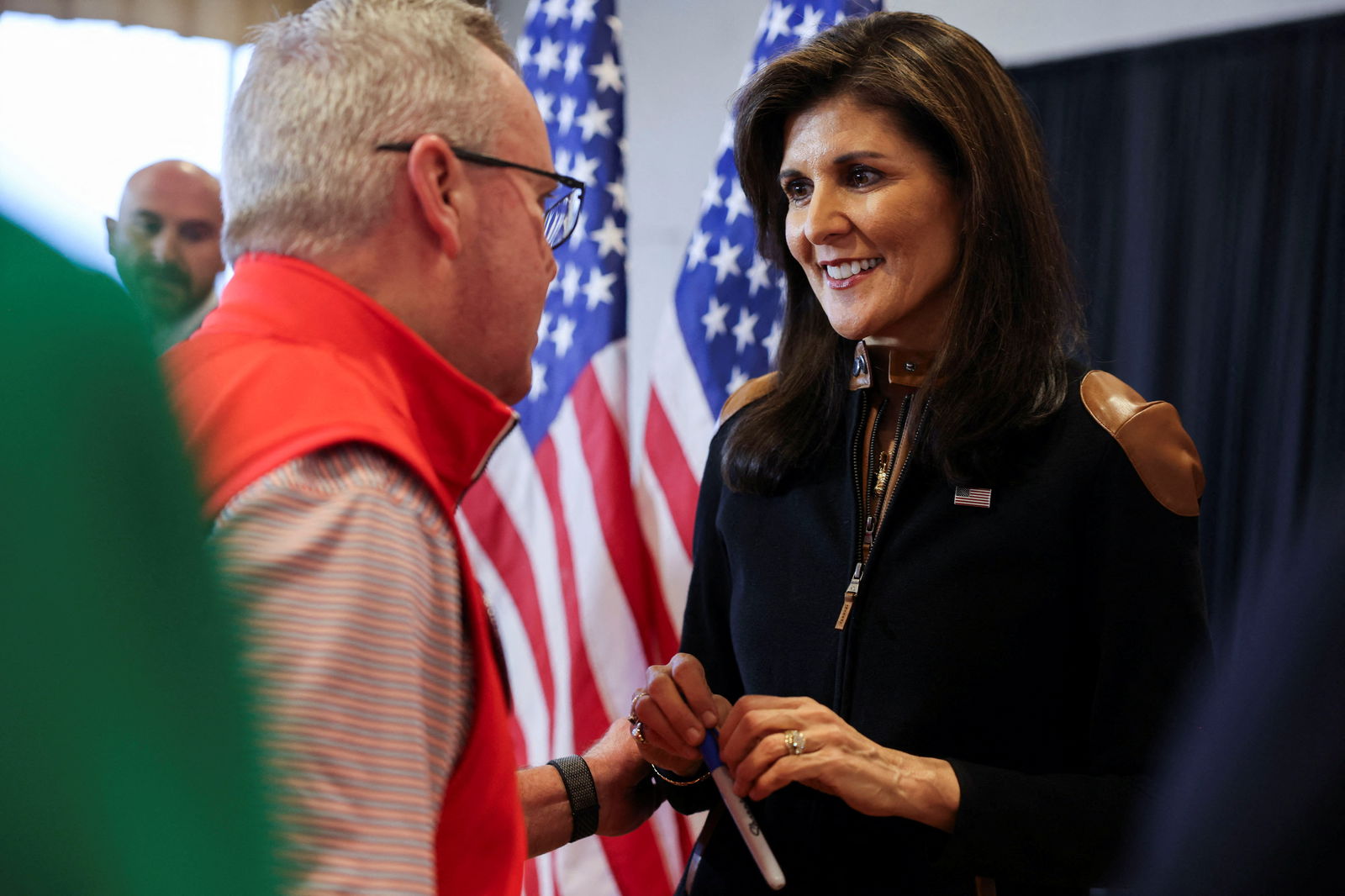 Republican presidential candidate and former U.S. Ambassador to the United Nations Nikki Haley makes a campaign visit in Des Moines, Iowa, U.S. January 5, 2024. 