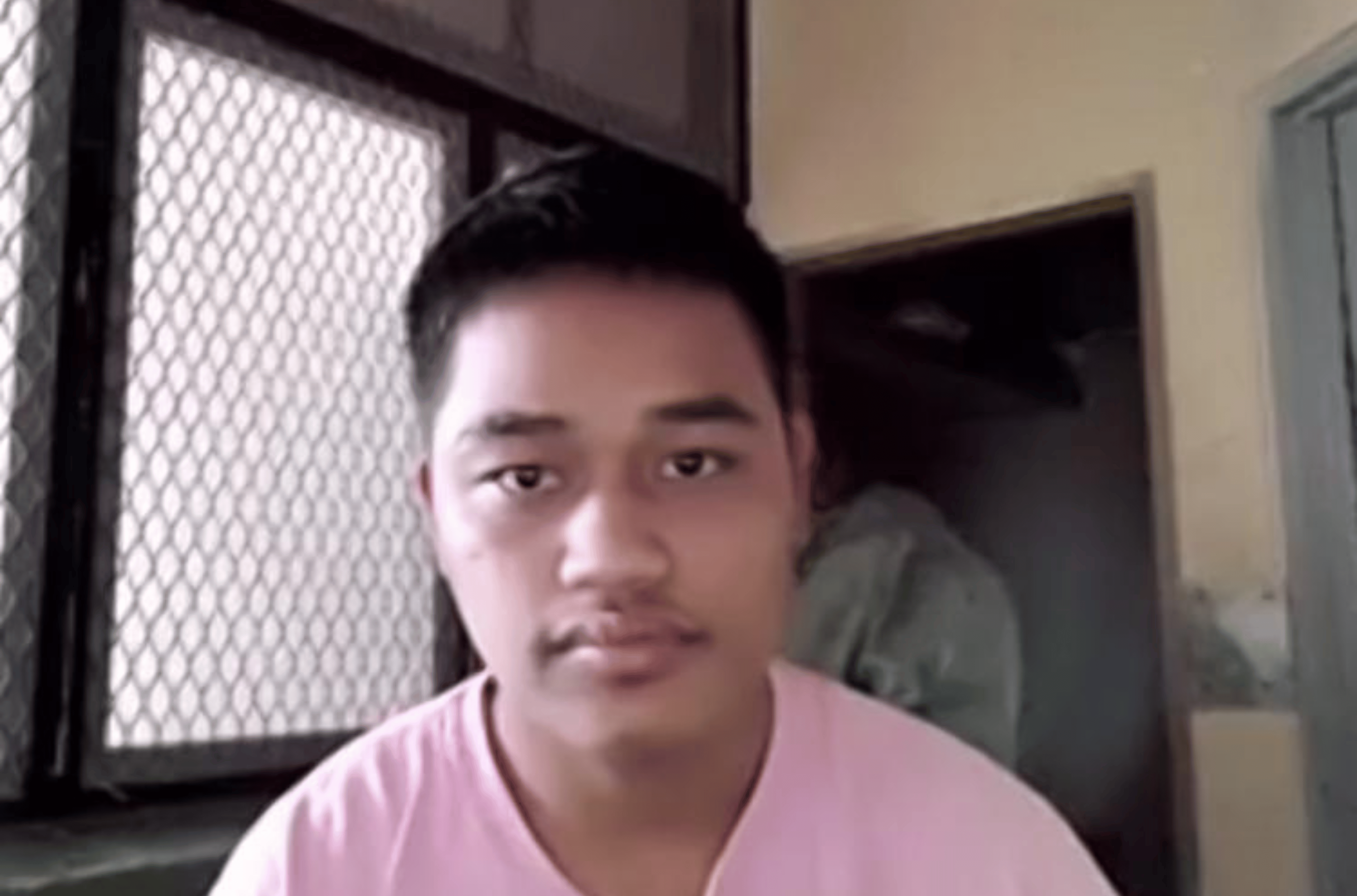 Tano Reselap, 18, appears in the Superior Court of Guam via Zoom from the Guam Department of Corrections facility for an arraignment hearing in this undated file photo. 