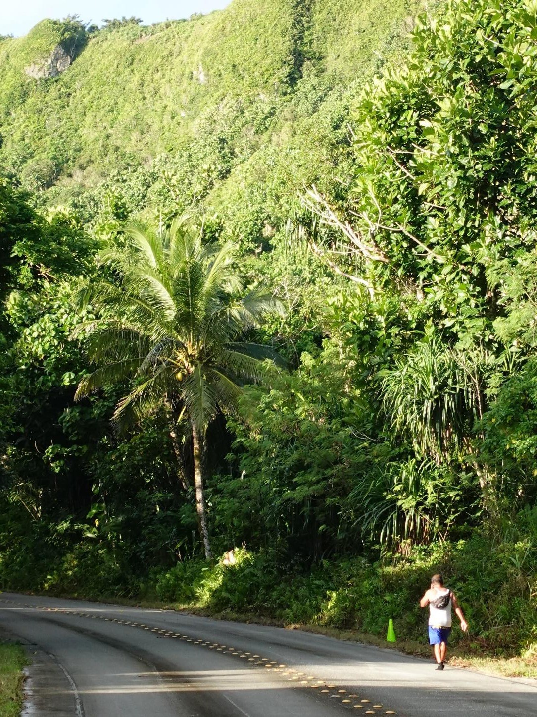 Genero Mejia Jr. approaches the full marathon turnaround during Rota Marathon 2024 on Jan. 13, 2024.  Mejia finished 3rd among a small pool of registrants for the course.
