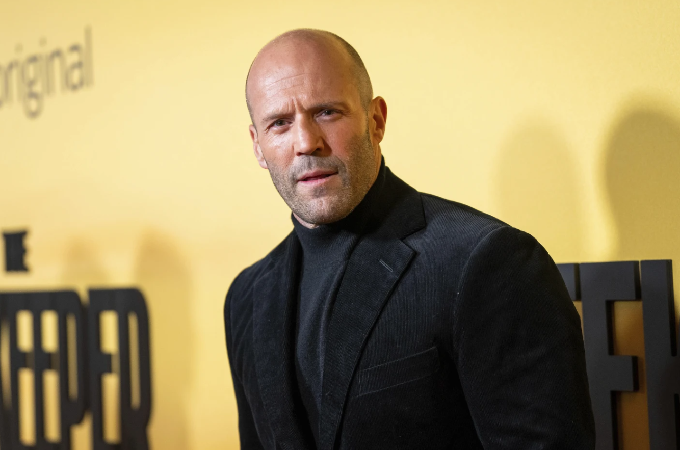 Jason Statham poses for photographers upon arrival at the UK premiere of “The Beekeeper” on Jan. 10, 2024 in London.