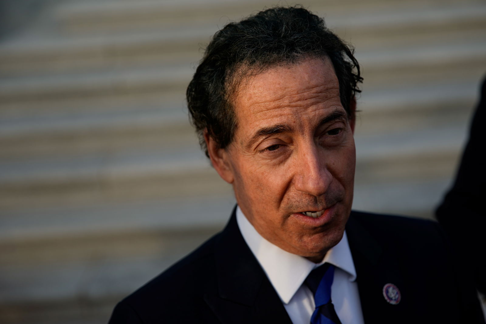 U.S. Representative Jamie Raskin (D-MD) talks to reporters outside the U.S. Capitol in Washington, U.S., November 16, 2021. 