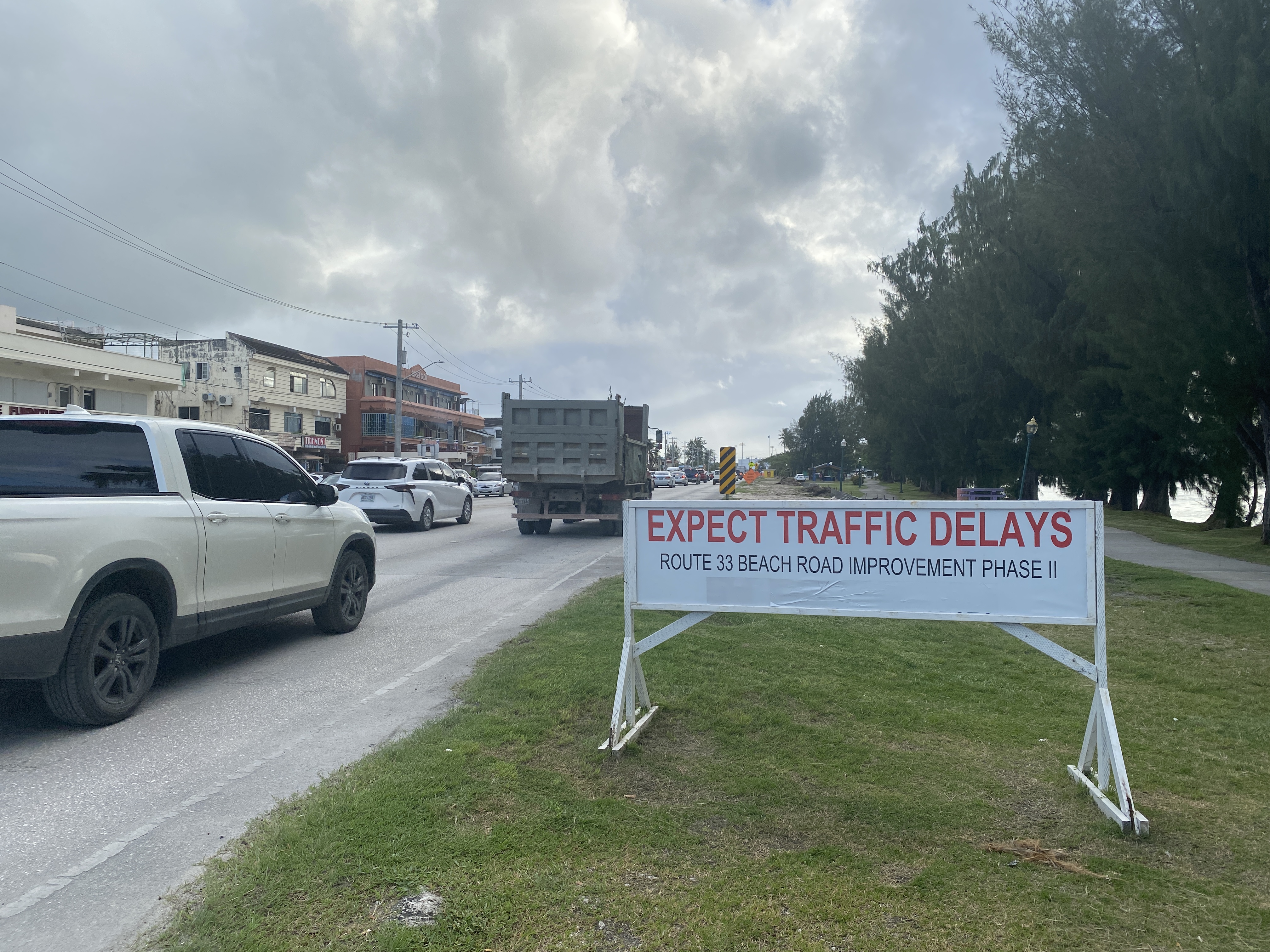 Traffic leading to the Ada gym at around 4:30 p.m. on Jan. 11, 2024.