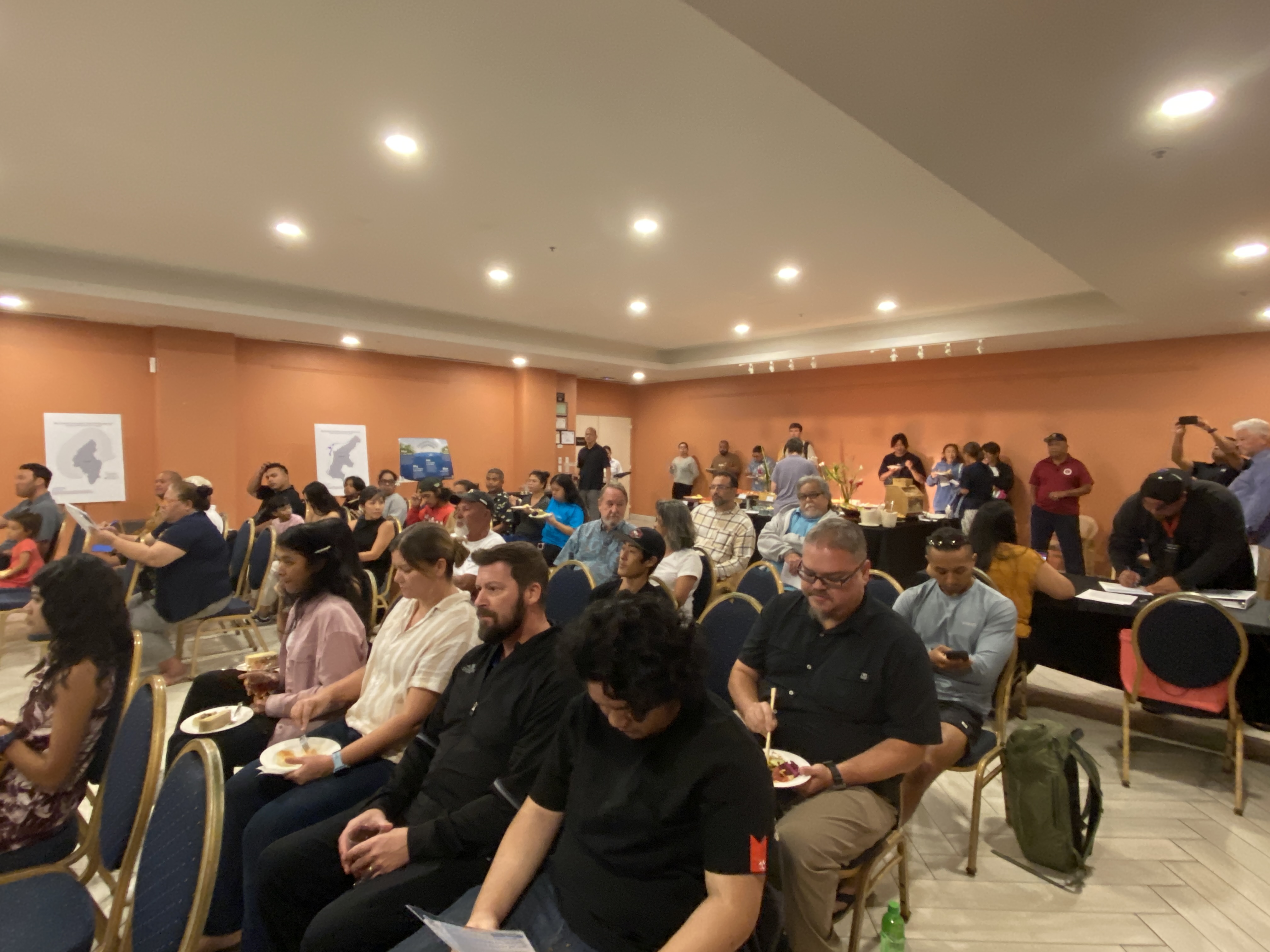 Dozens of people attended the public meeting hosted by NOAA on Thursday at Crown Plaza Resort regarding a proposal to designate many islands in the CNMI as critical habitat for Acropora globiceps, a species of acroporid coral.