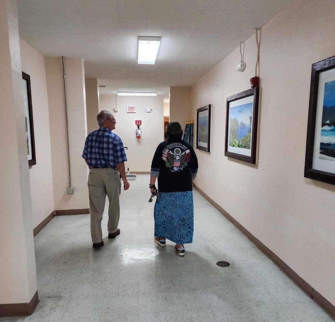 Congresswoman Amata tours the Eni F. H. Faleomavaega VA Clinic.