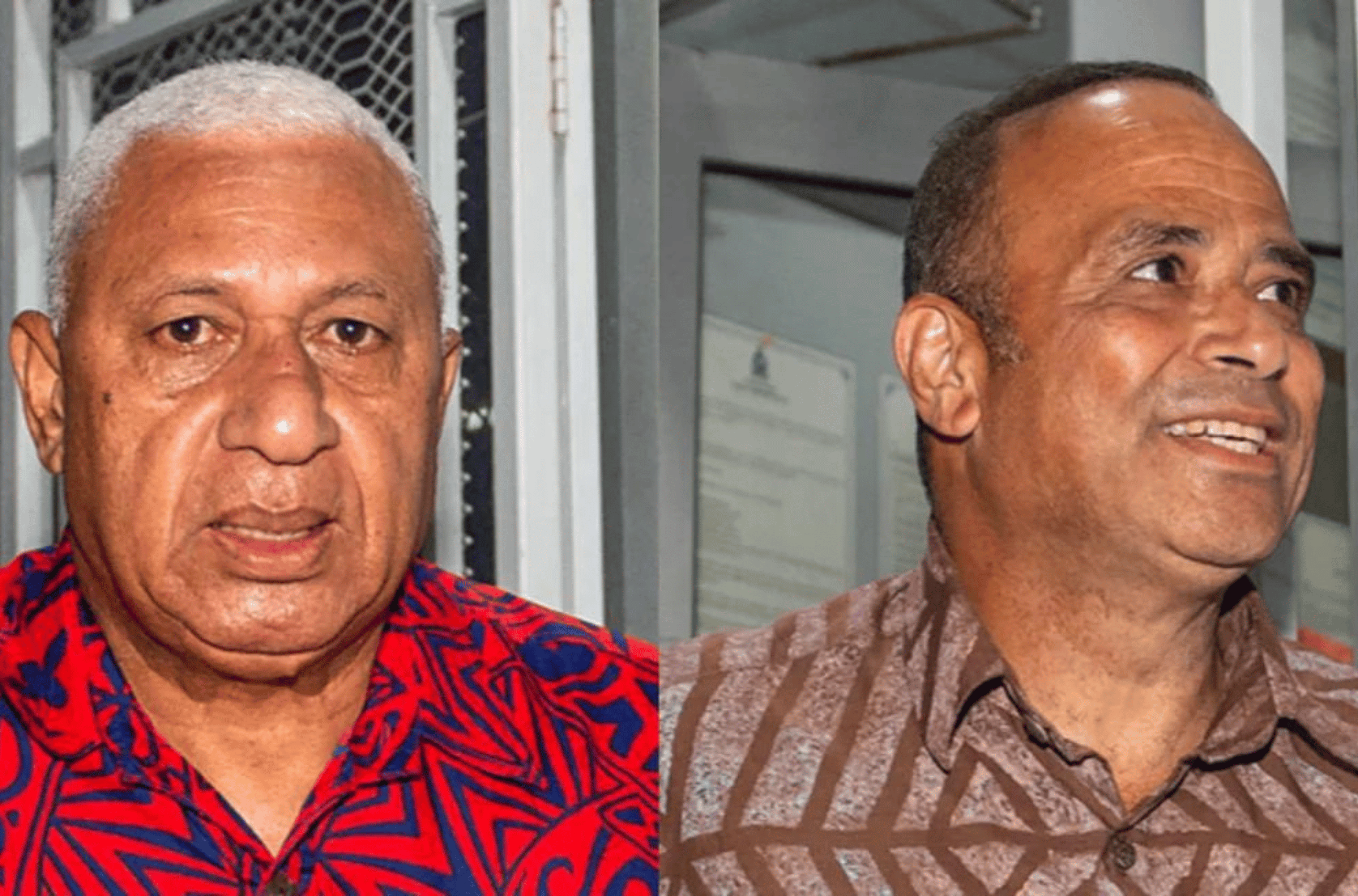 Frank Bainimarama and Sitiveni Qiliho 