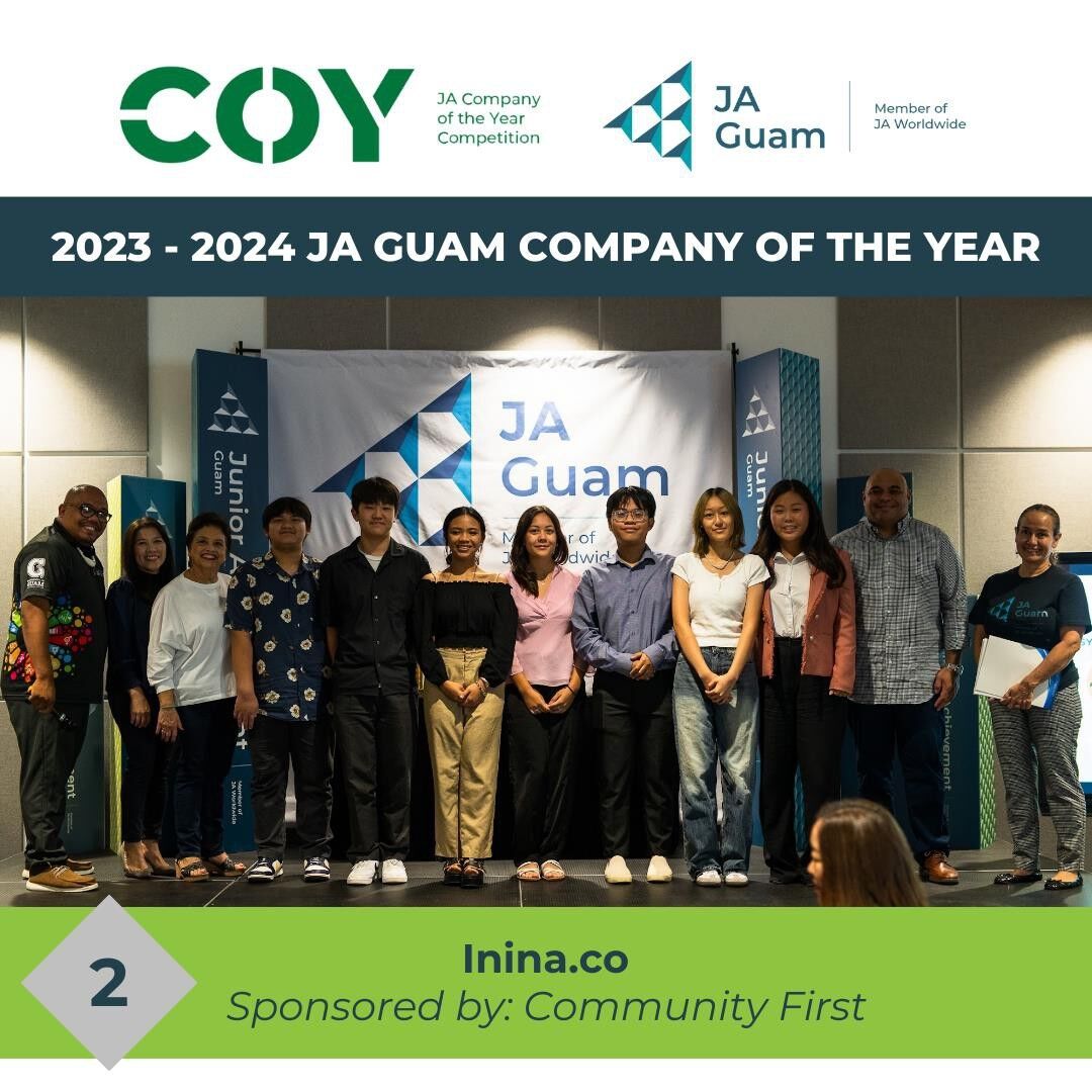 Inina, sponsored by Community First Guam, finished second in the 2023-2024 Guam Company of the Year competition.