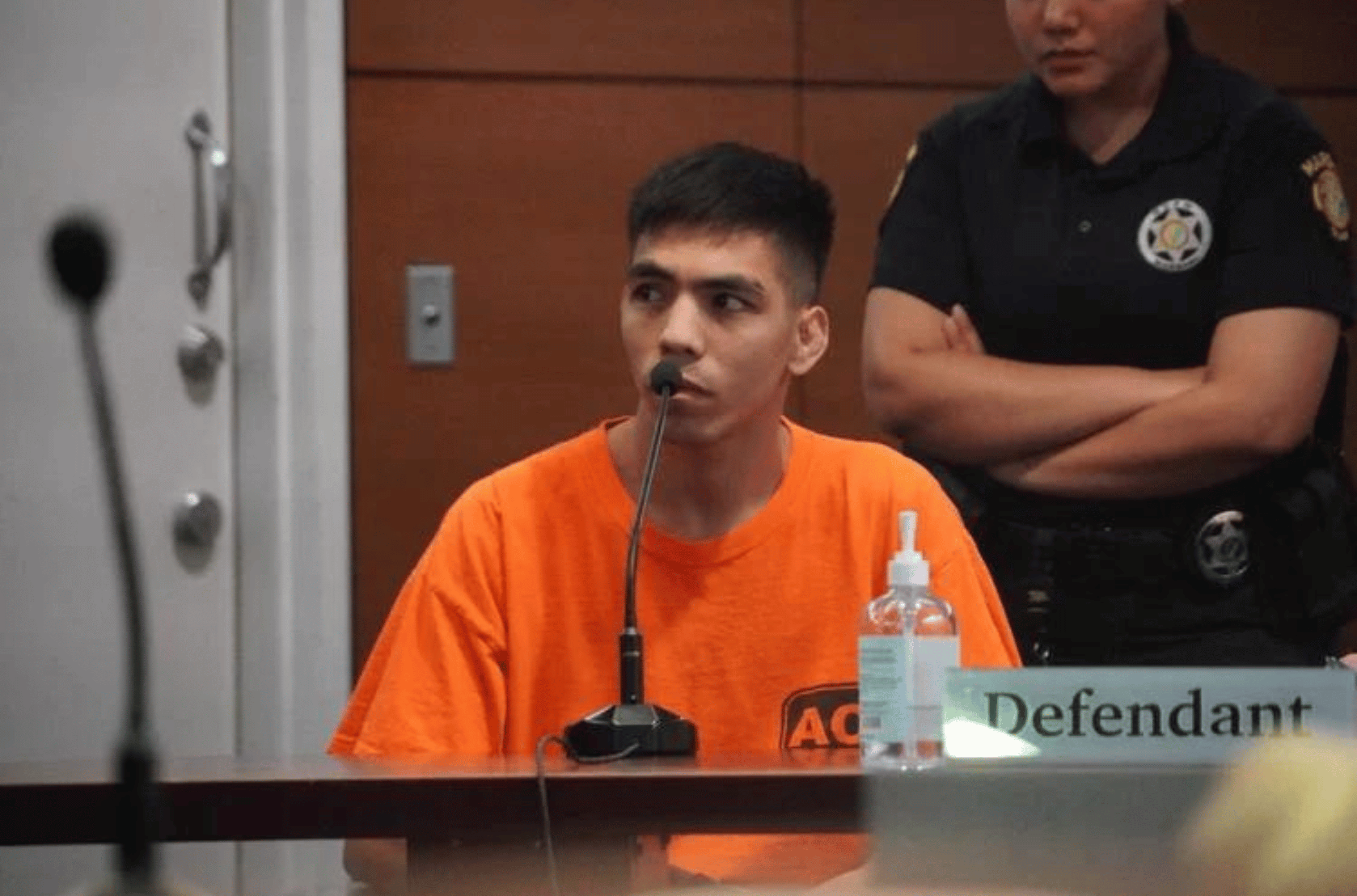 Curtis Blas appears in the Superior Court of Guam on Wednesday, Jan. 31, 2024. 