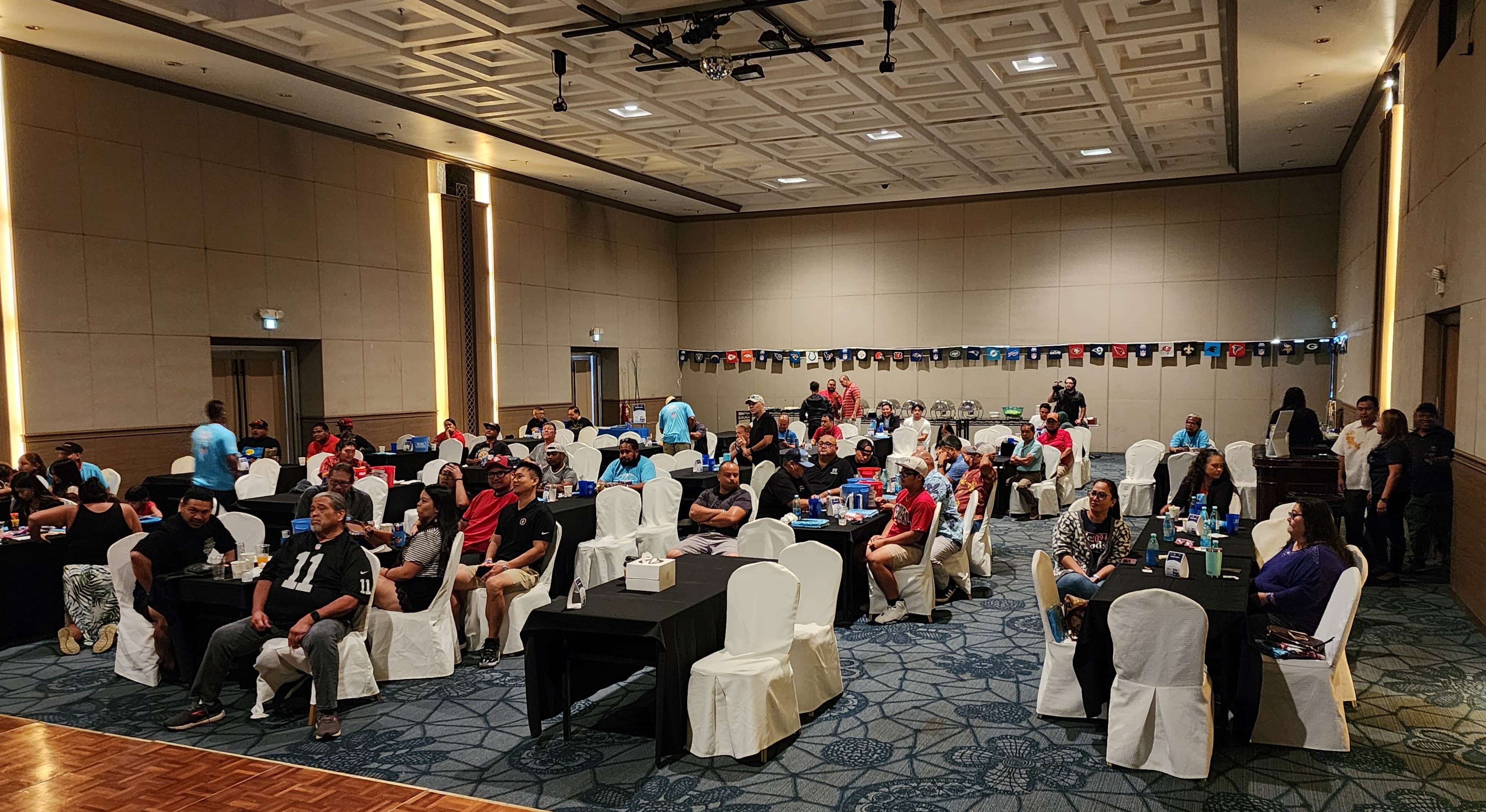 At the Taga Hall of Saipan World Resort.
