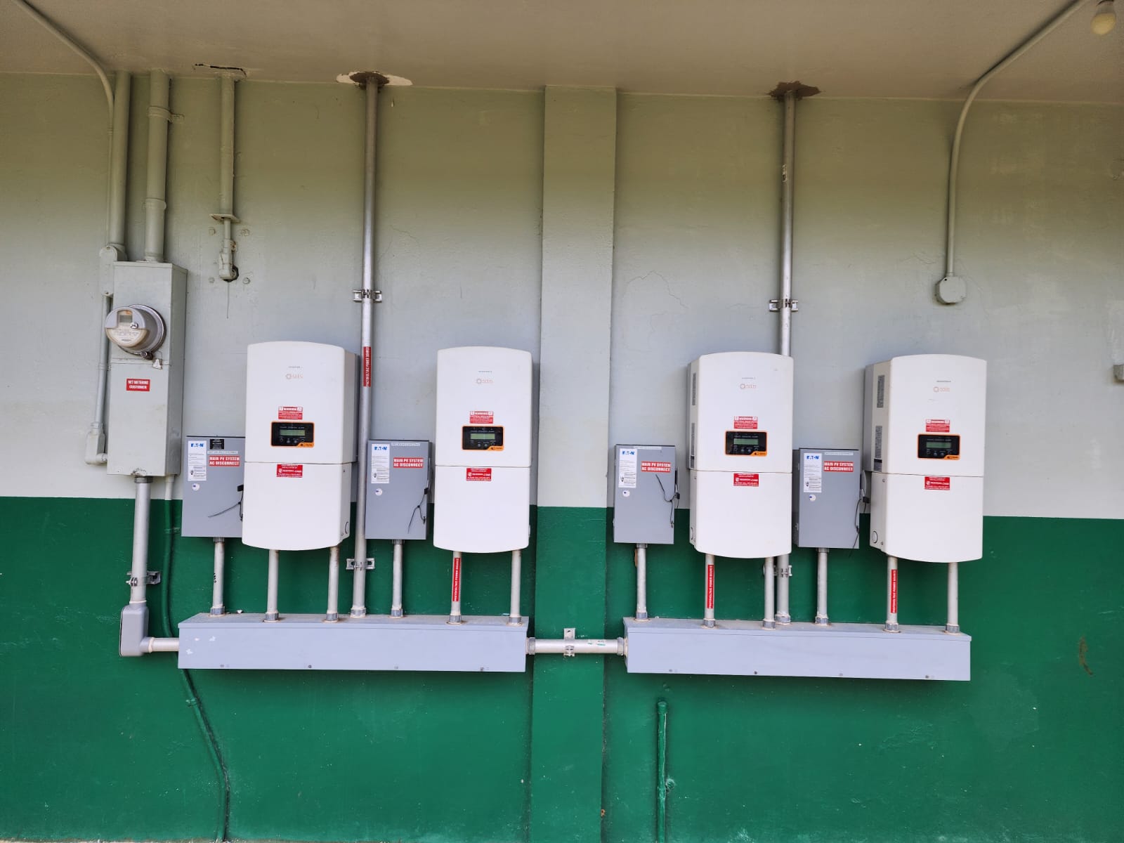 A net metering system has been installed at Koblerville Elementary School.