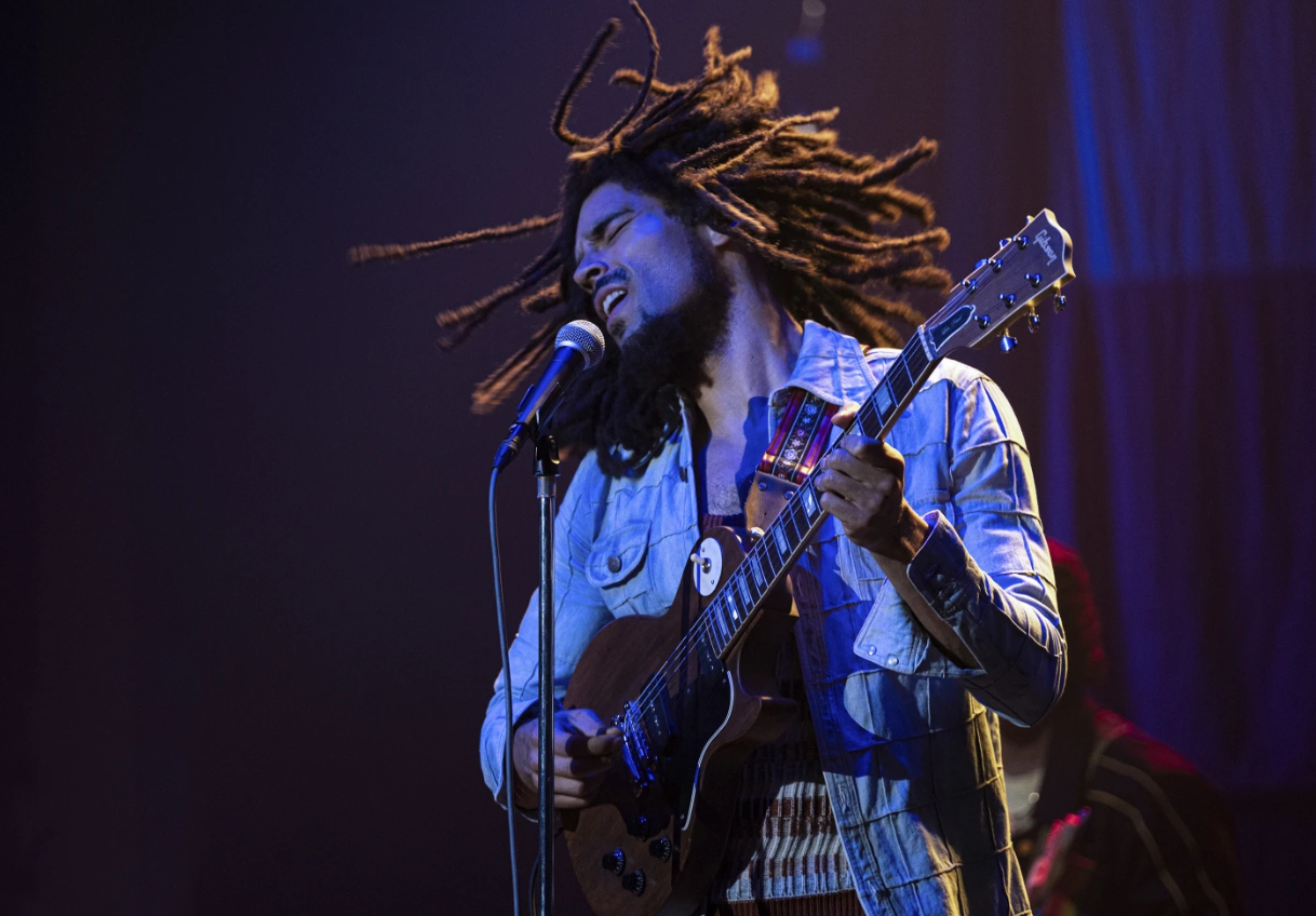 Kingsley Ben-Adir in “Bob Marley: One Love.”