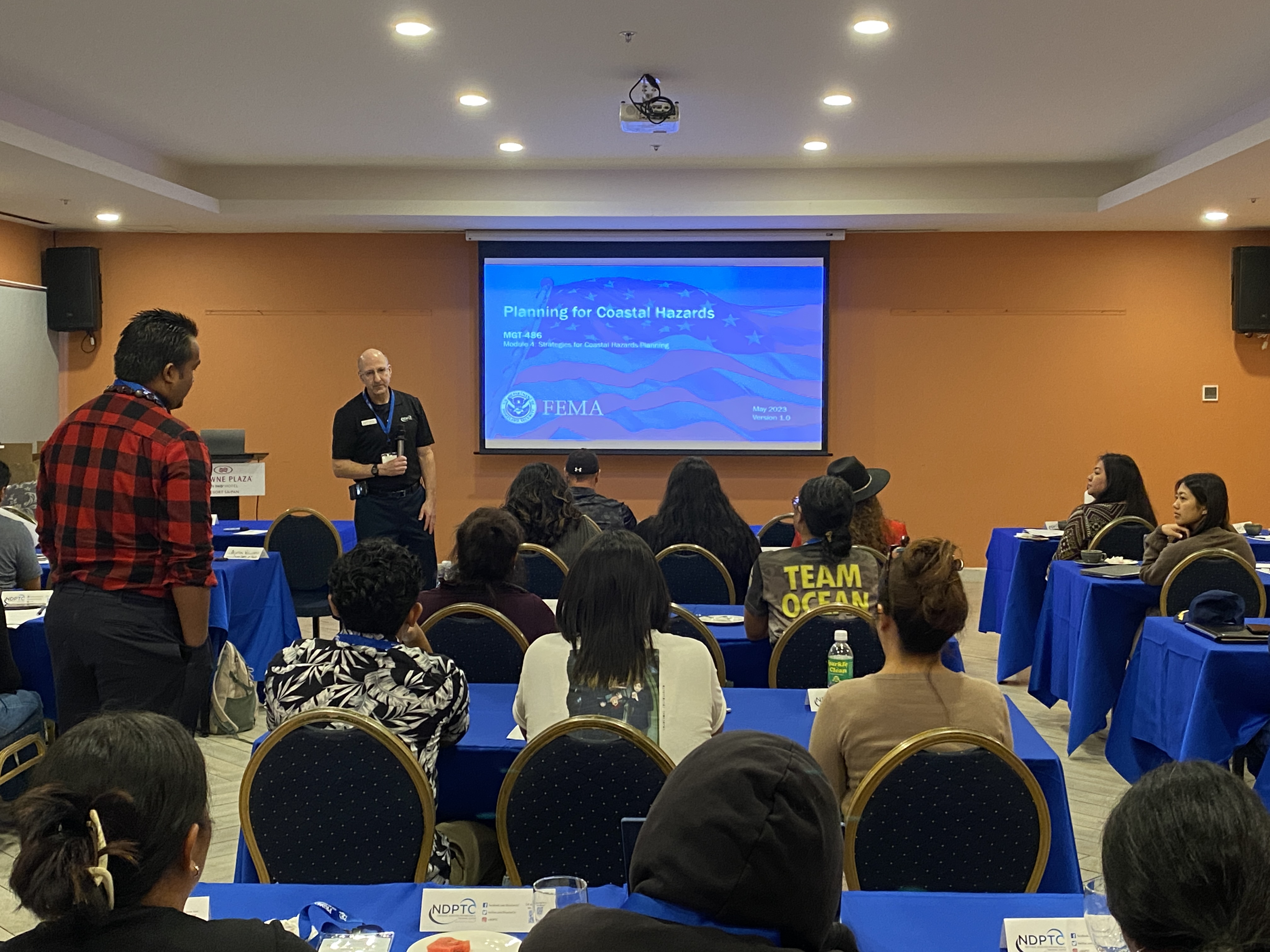 Two hundred residents are registered to take part in the Pacific Risk Management Ohana conference. Photo shows some of them participating in a pre-conference training event in the Azucena room of the Crowne Plaza Hotel on Wednesday, Feb. 21.
