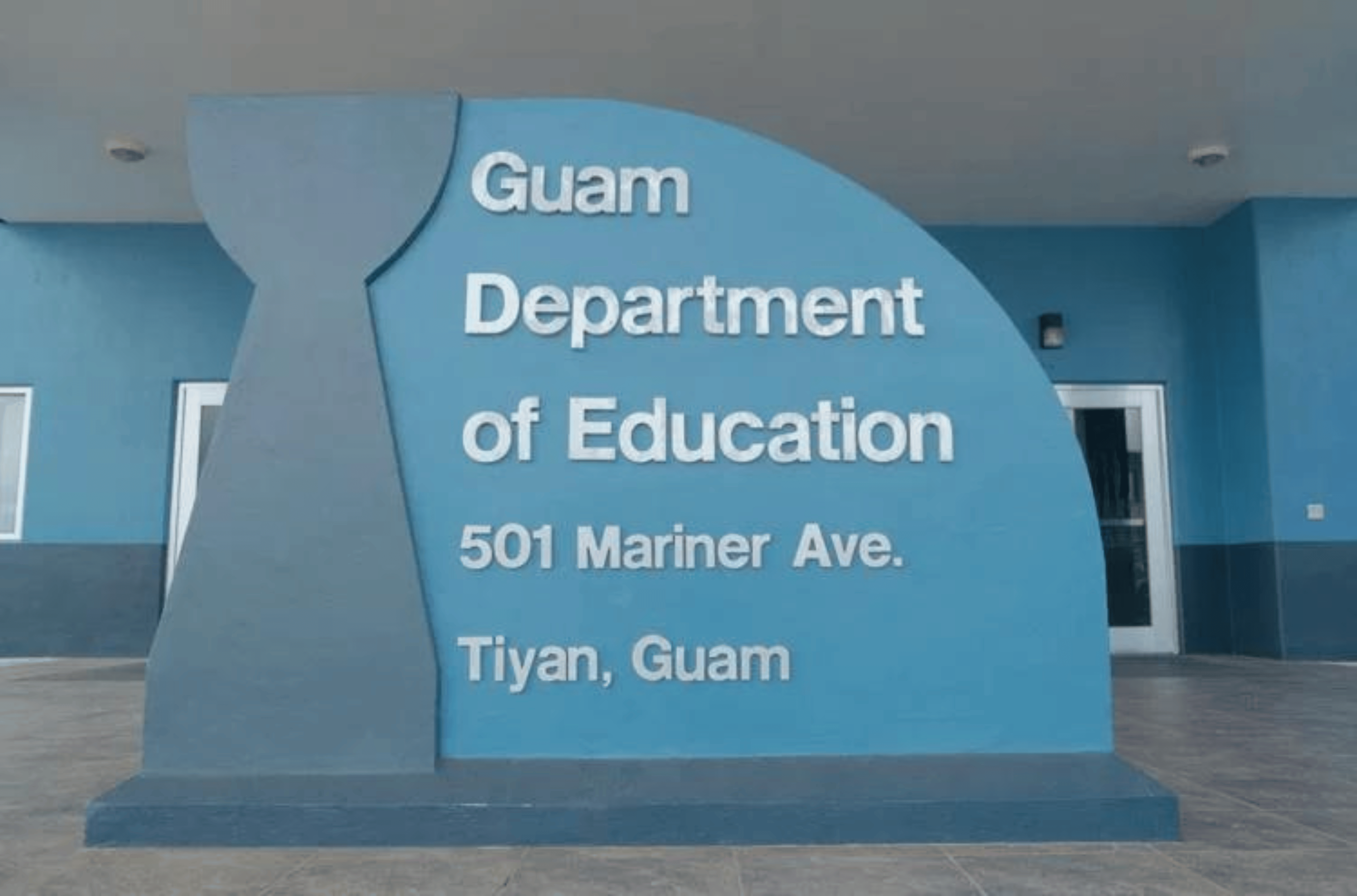 The Guam Department of Education headquarters in Tiyan is seen on Friday, Dec. 22, 2023.