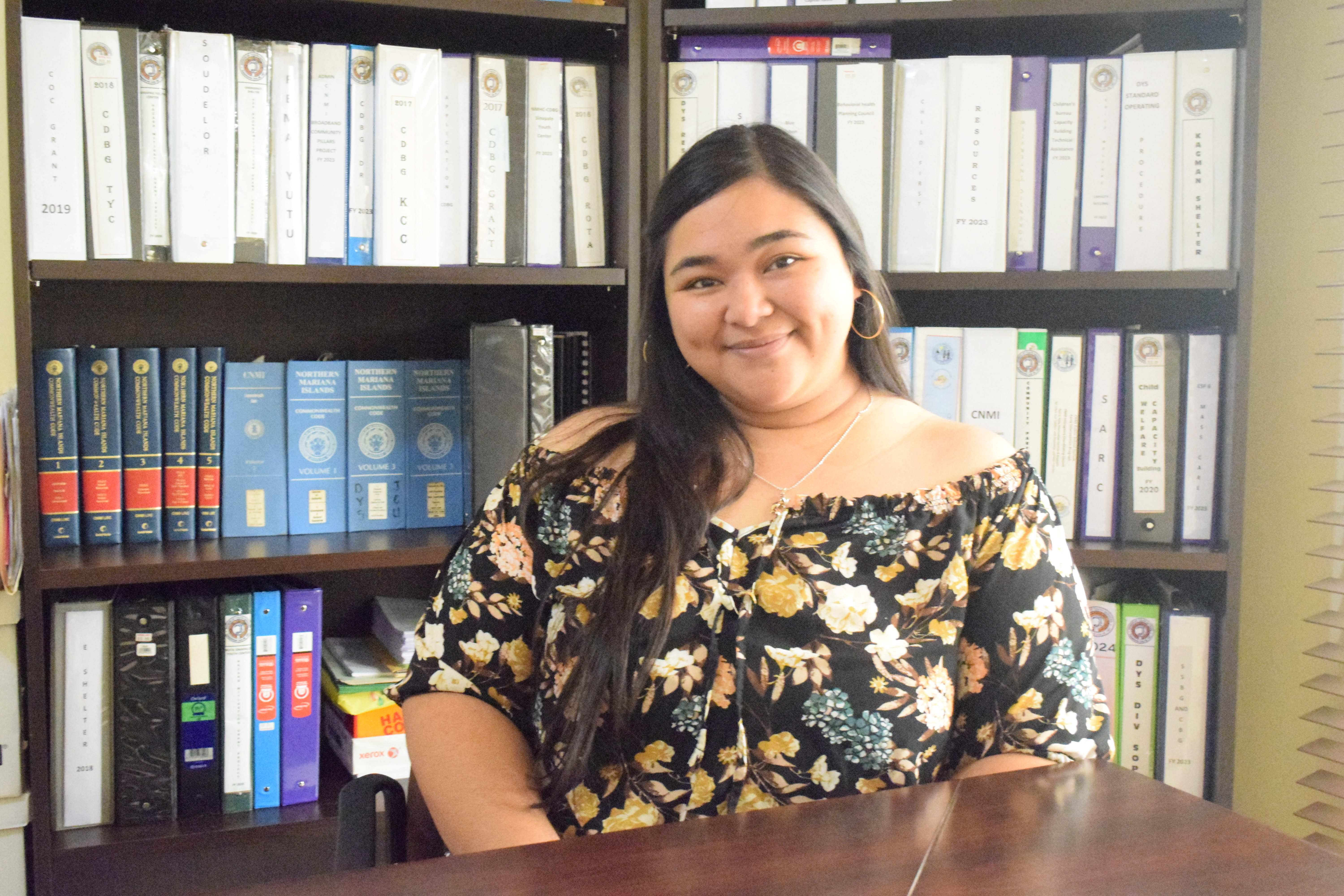 Mariah Barcinas is a child protective services intervention specialist of the Division of Youth Services.