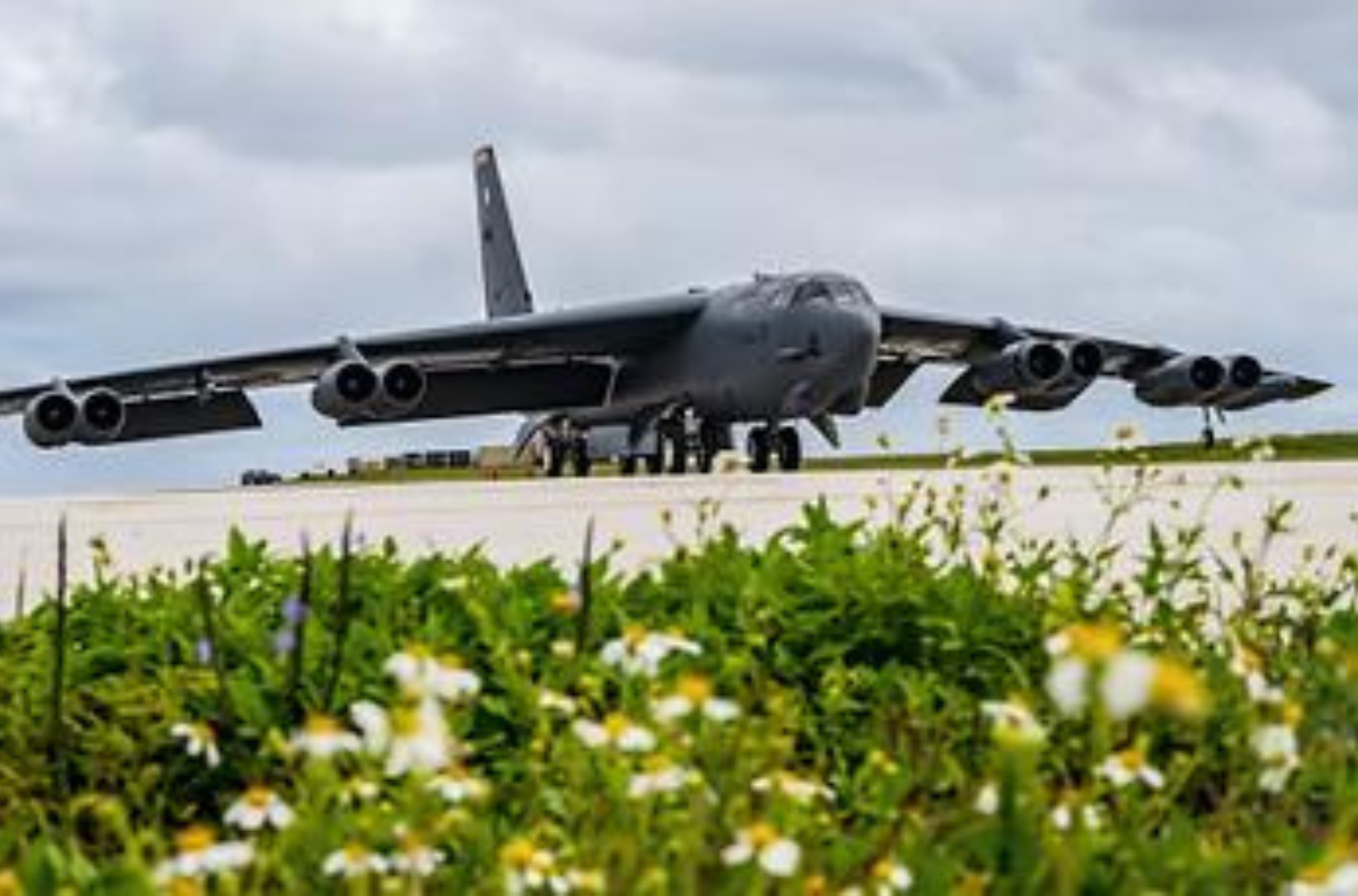 A B-52H Stratofortress, assigned to the 23rd Expeditionary Bomb Squadron, taxis on the flight line at Andersen Air Force Base, Guam, Jan. 30, 2024. 