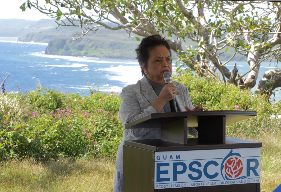 Gov. Lou Leon Guerrero, speaking on Thursday, February 1 at the University of Guam, welcomes scientists participating in the University of Guam's Bioblitz and says she looks forward to the research’s outcome to help Guam prepare for the future.