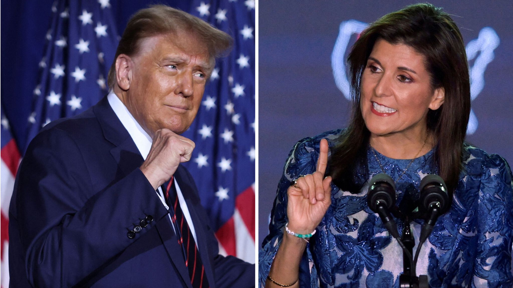 Donald Trump and Nikki Haley