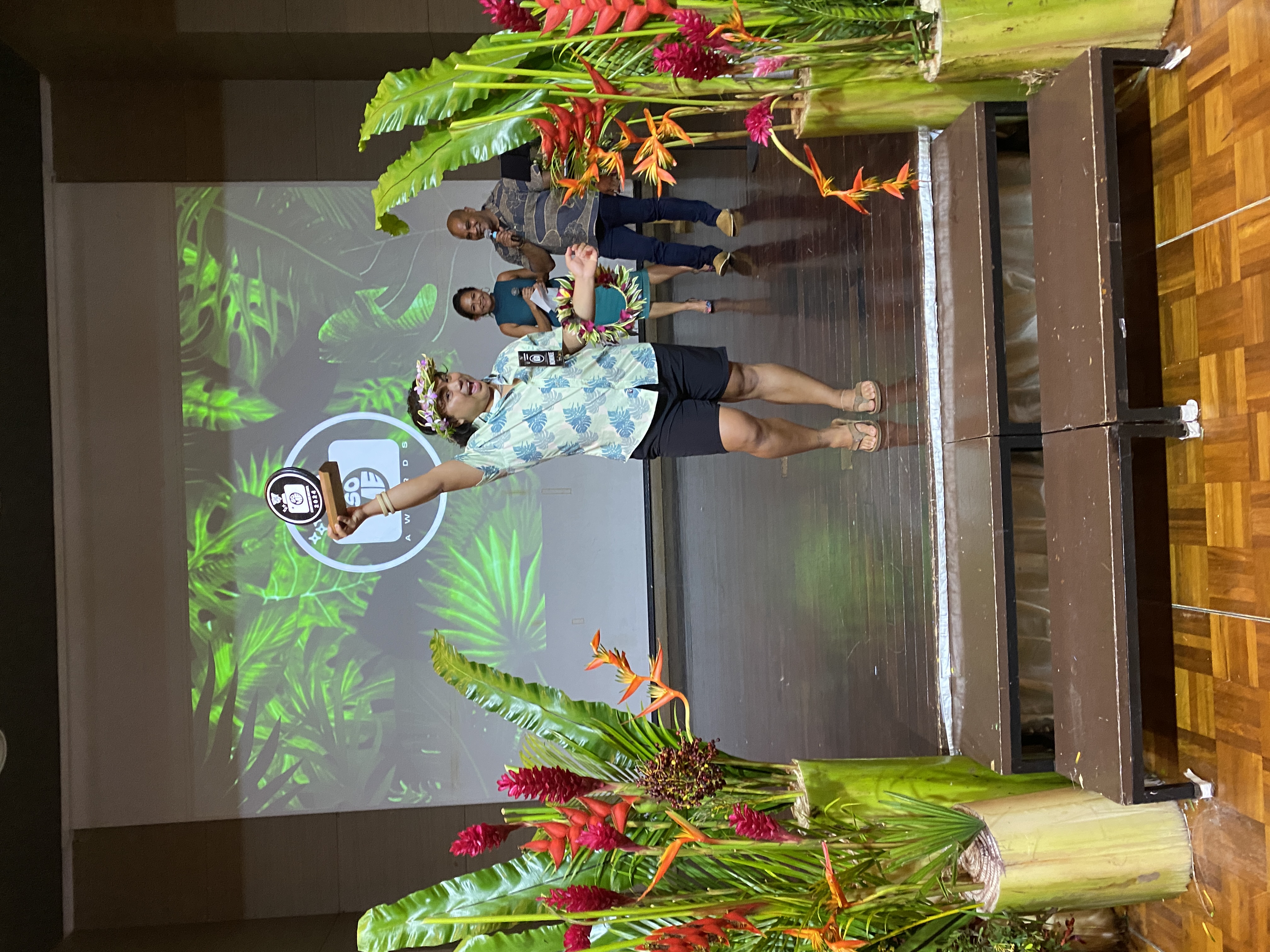 Joshua Villagomez was a double winner at the event, taking home the Cultural Content Creator and Food Content Creator awards.