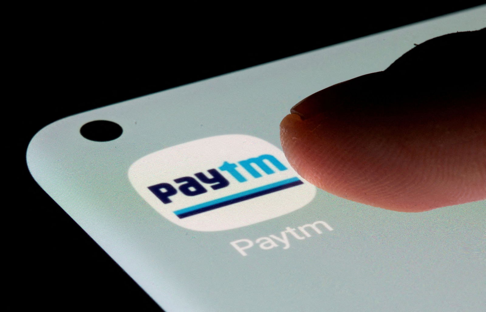 Paytm app is seen on a smartphone in this illustration taken, July 13, 2021. 