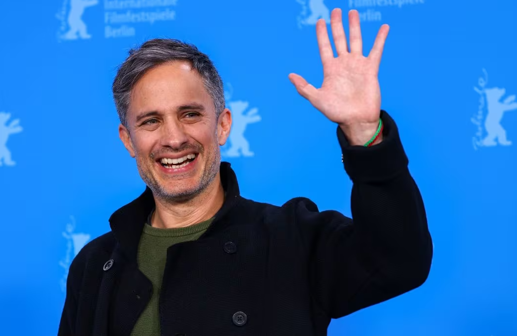 Cast member Gael Garcia Bernal attends a photocall to promote the movie 'Another End' at the 74th Berlinale International Film Festival in Berlin, Germany Feb. 17, 2024.