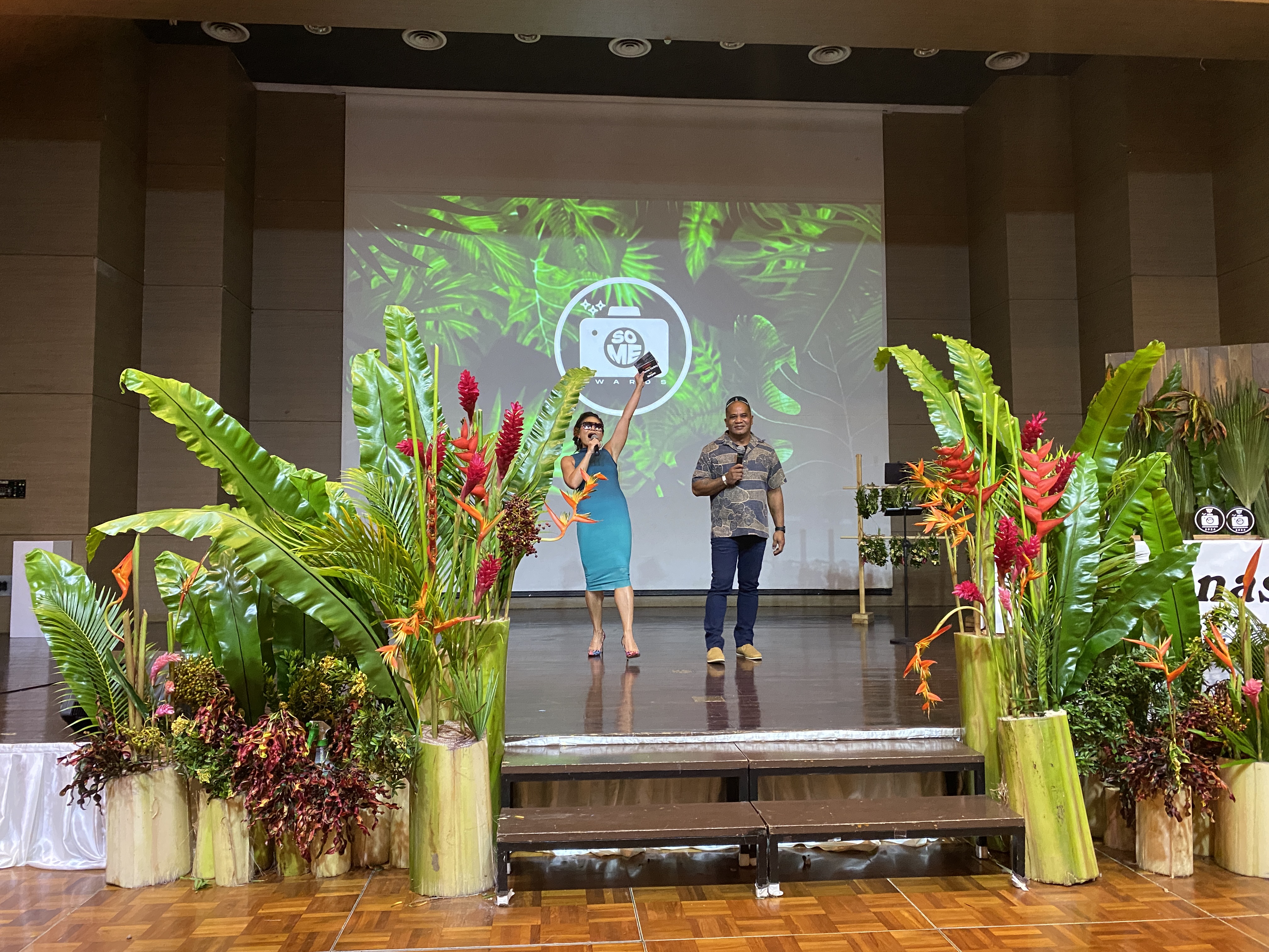The SoMe Awards were hosted by Kimberlyn King-Hinds, left, and Chinaman.