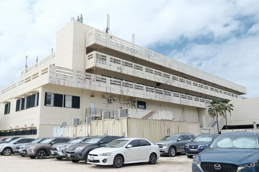 A section of Guam Memorial Hospital in need of maintenance is seen in Tamuning on Wednesday, Jan. 31, 2024. 