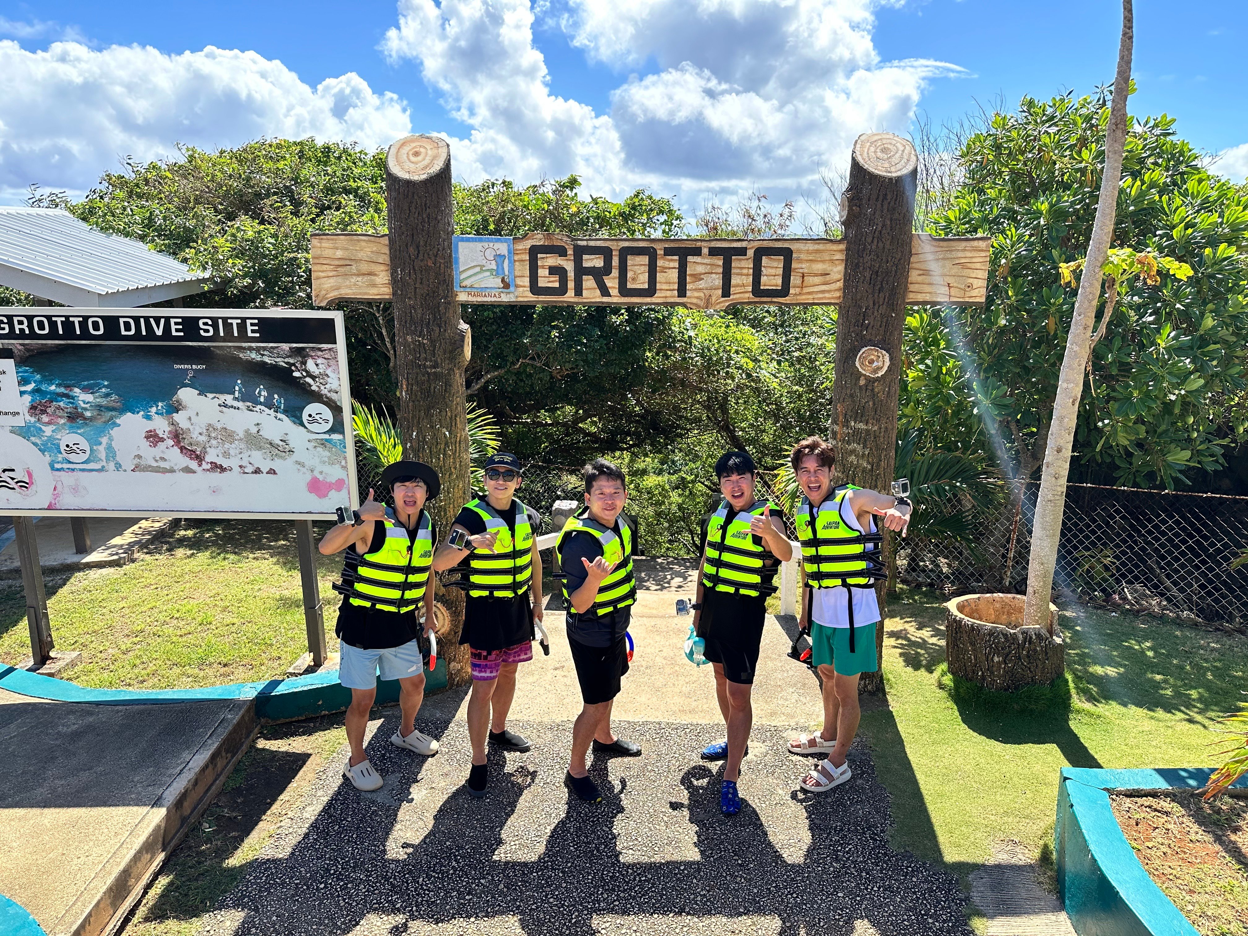The five comedian stars of Korea’s “It’s On My Tour” television show visit the iconic Grotto on Jan. 12, 2024.  The show will air a three-part series on Saipan and Tinian beginning on Feb. 17, 2024, bringing an estimated $500,000 in publicity exposure to the Pacific destination.
