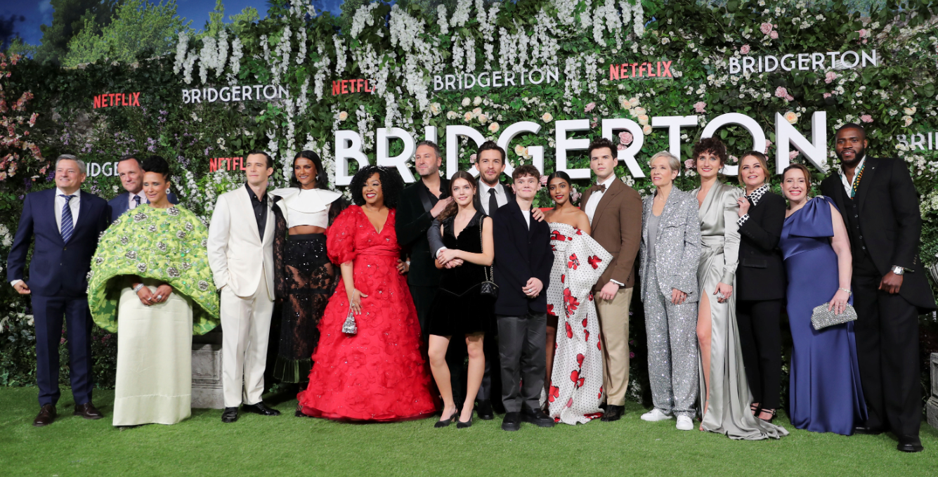 Cast and crew members attend the world premiere for the second season of the Netflix show "Bridgerton" in London, Britain March 22, 2022.
