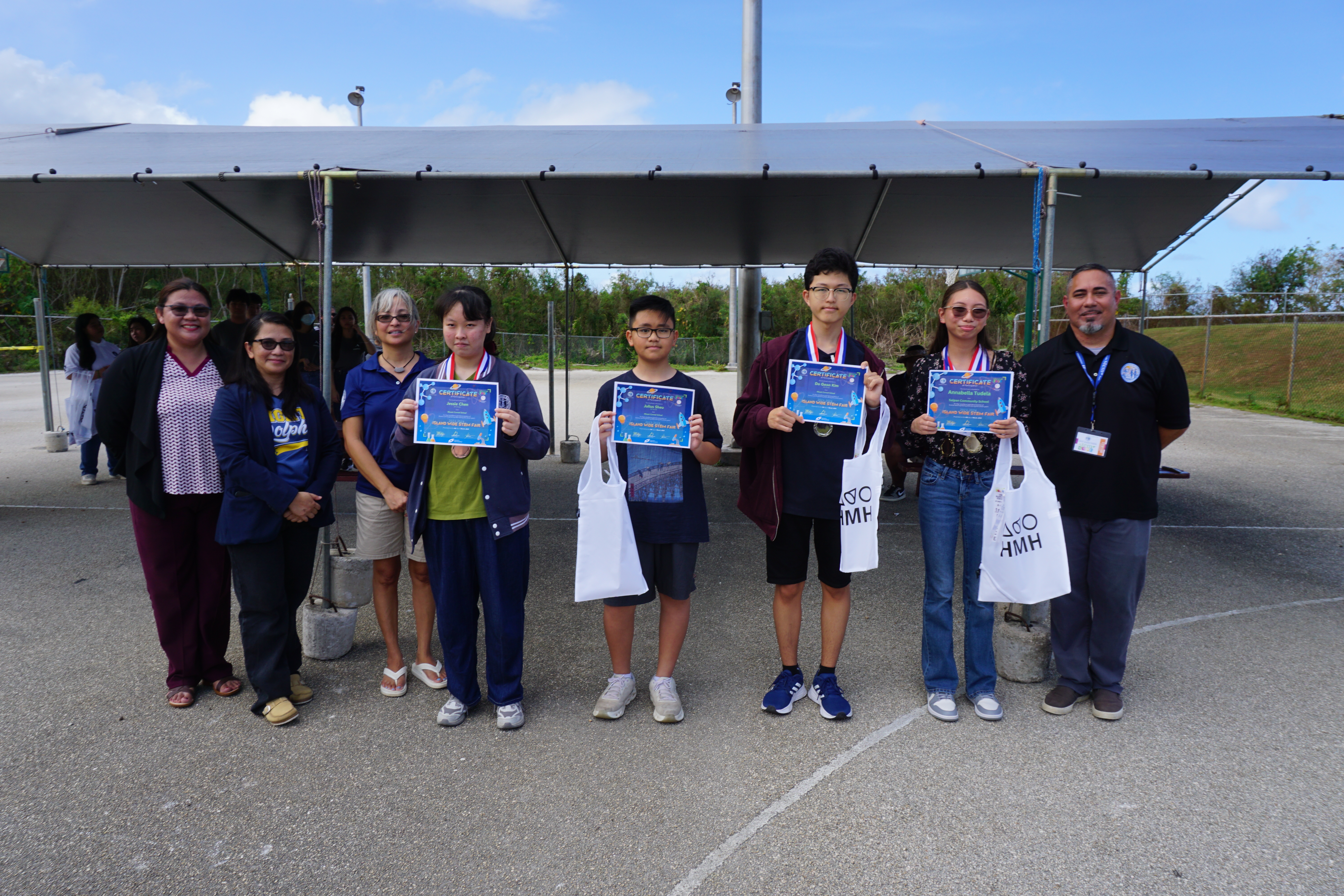 From left, Jessie Chen, Julius Sheu, Do Geon Kim, and Annabella Tudela.