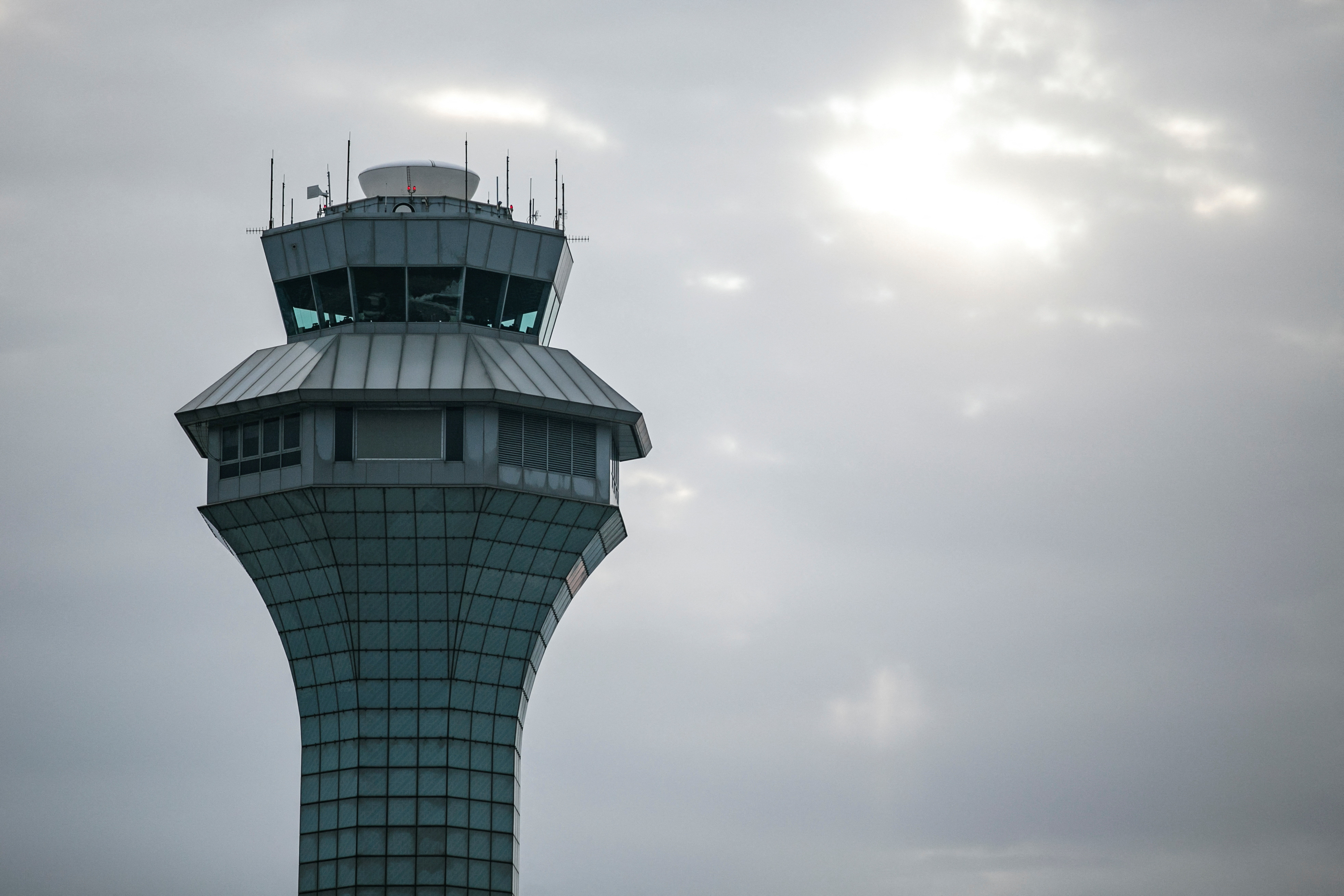 FILE PHOTO: A view of the air traffic control tower at O’Hare International Airport in Chicago, Illinois, U.S., January 11, 2023. 