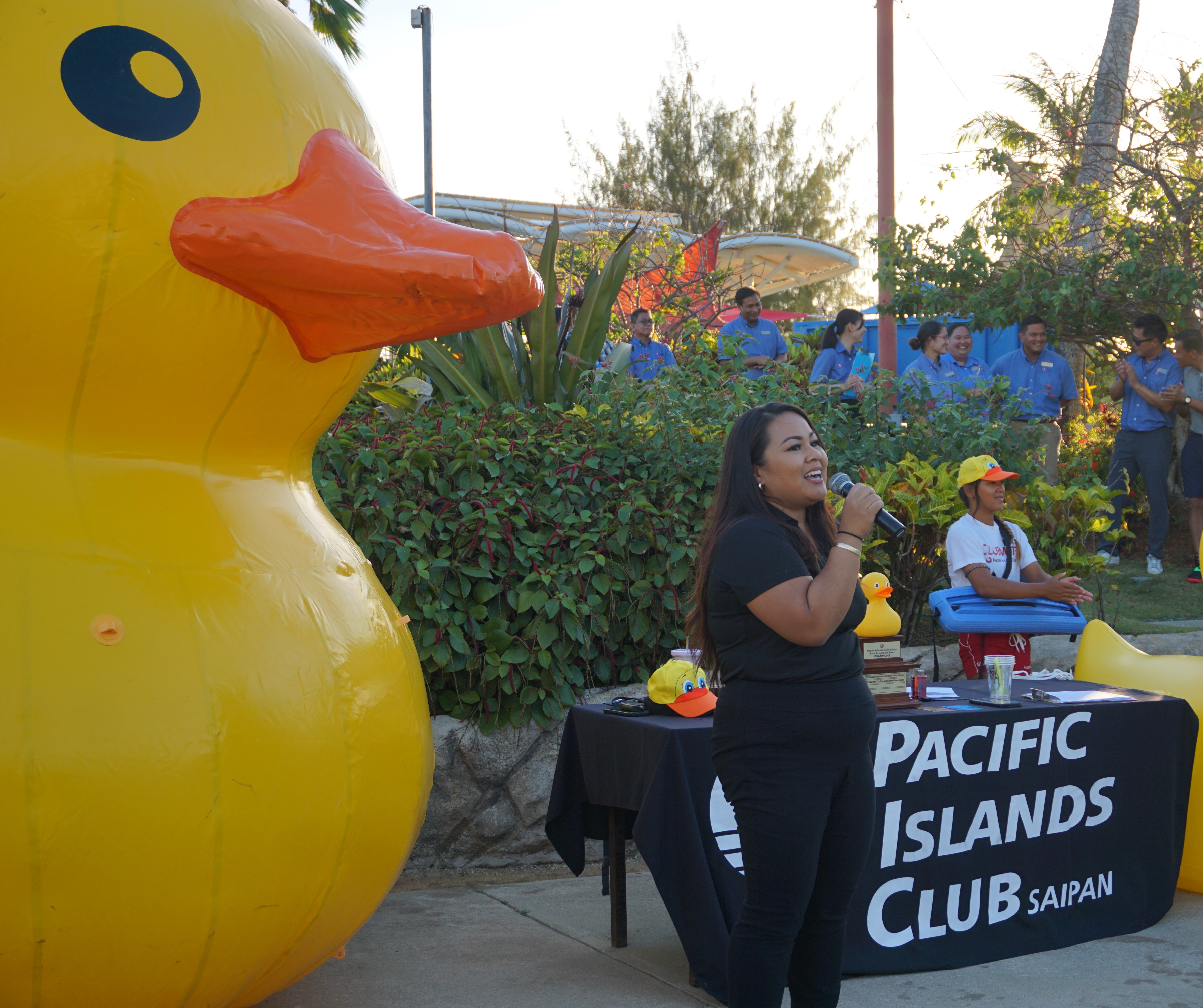 Commonwealth Cancer Association board member Monique Sablan thanked the community for their support in fighting cancer.