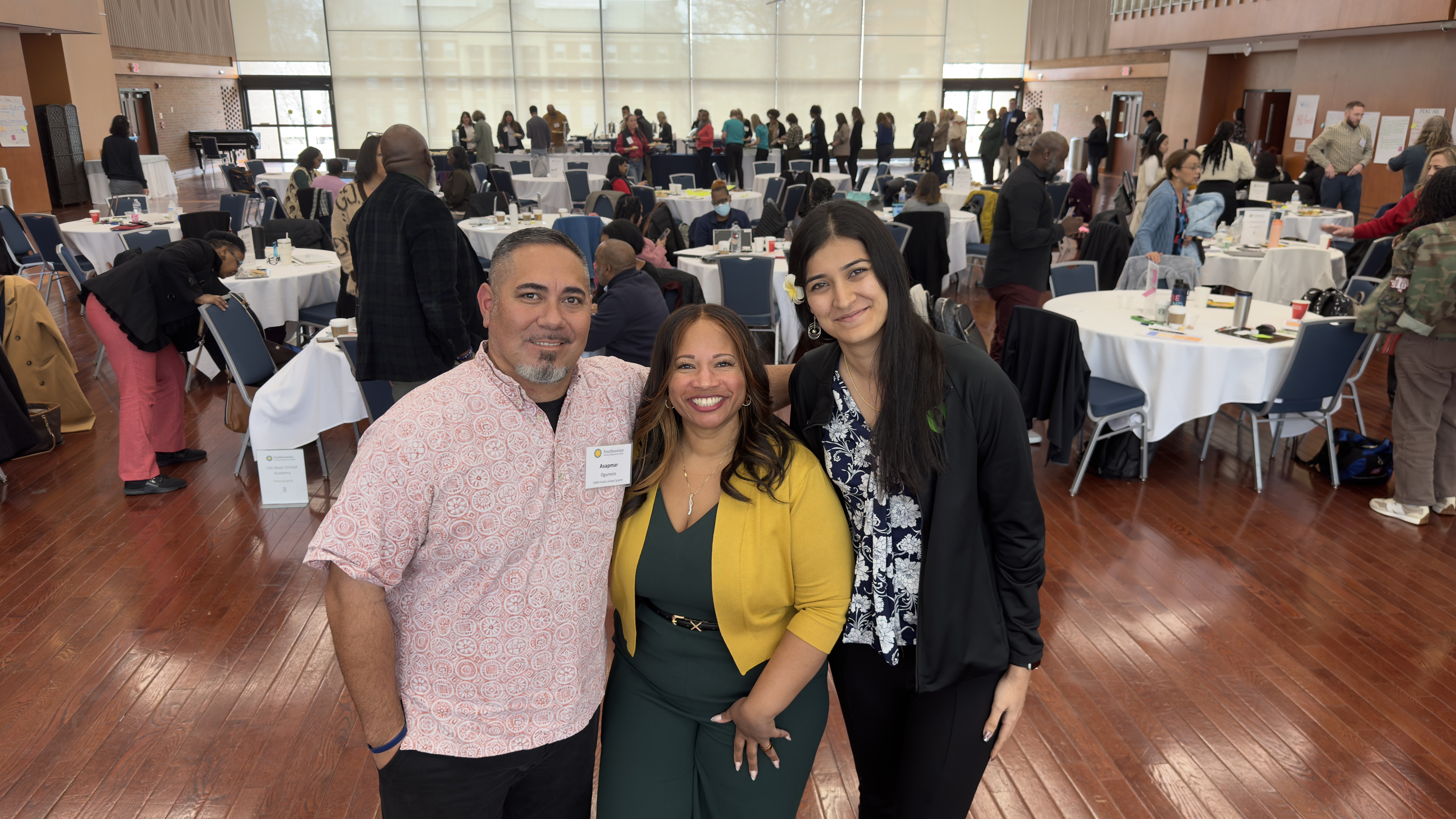 The PSS team’s mentor, Dr. Lanise Stevenson, center, is a professor at John Hopkins University with expertise in Diversity, Equity, and Inclusion.