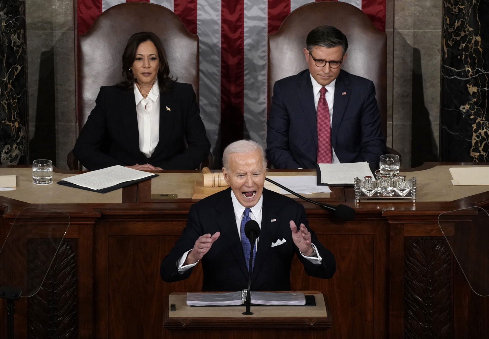 President Biden delivers the State of the Union address at the U.S. Capitol March 7, 2024. 