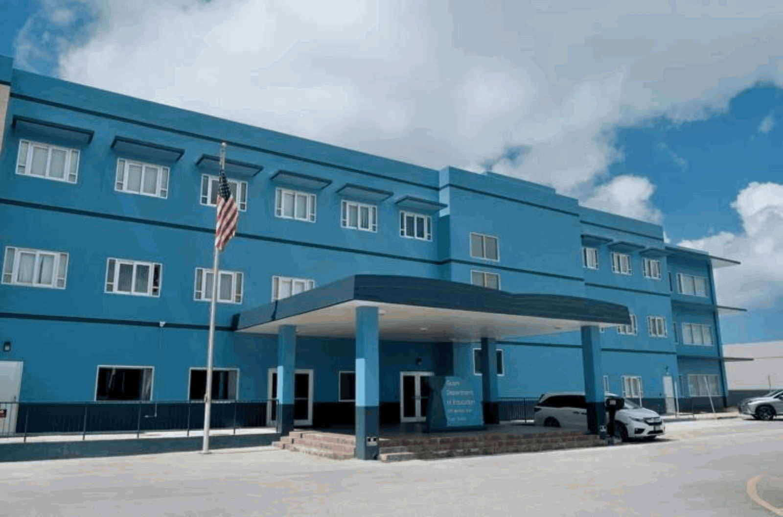 The Guam Department of Education headquarters in Tiyan on Saturday, Feb. 17, 2024. 