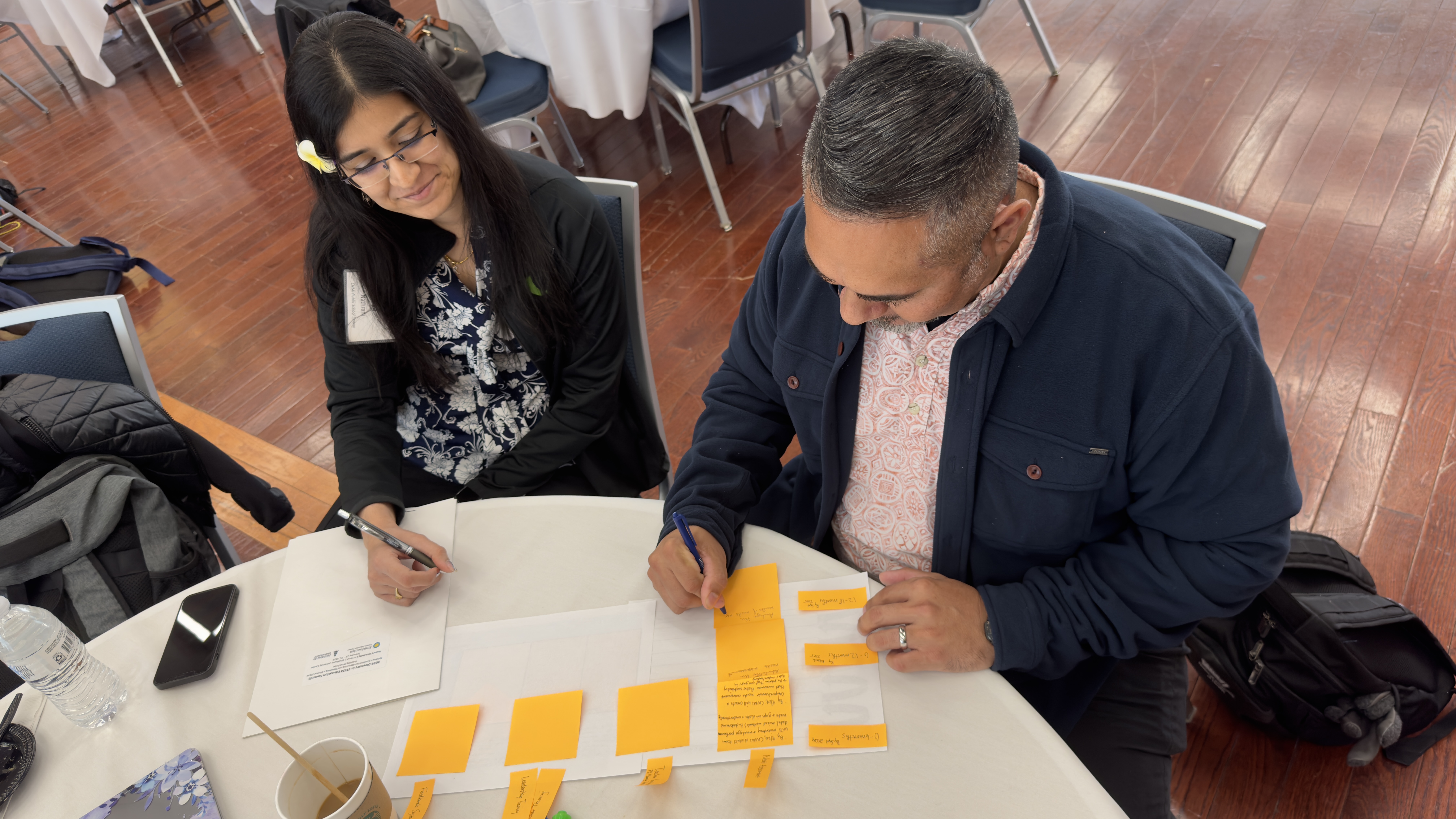 Dr. Ria Nathrani and Asapmar Ogumoro at the Smithsonian STEM Education Summit, which was held on Feb.  23-25 in Washington, D.C.