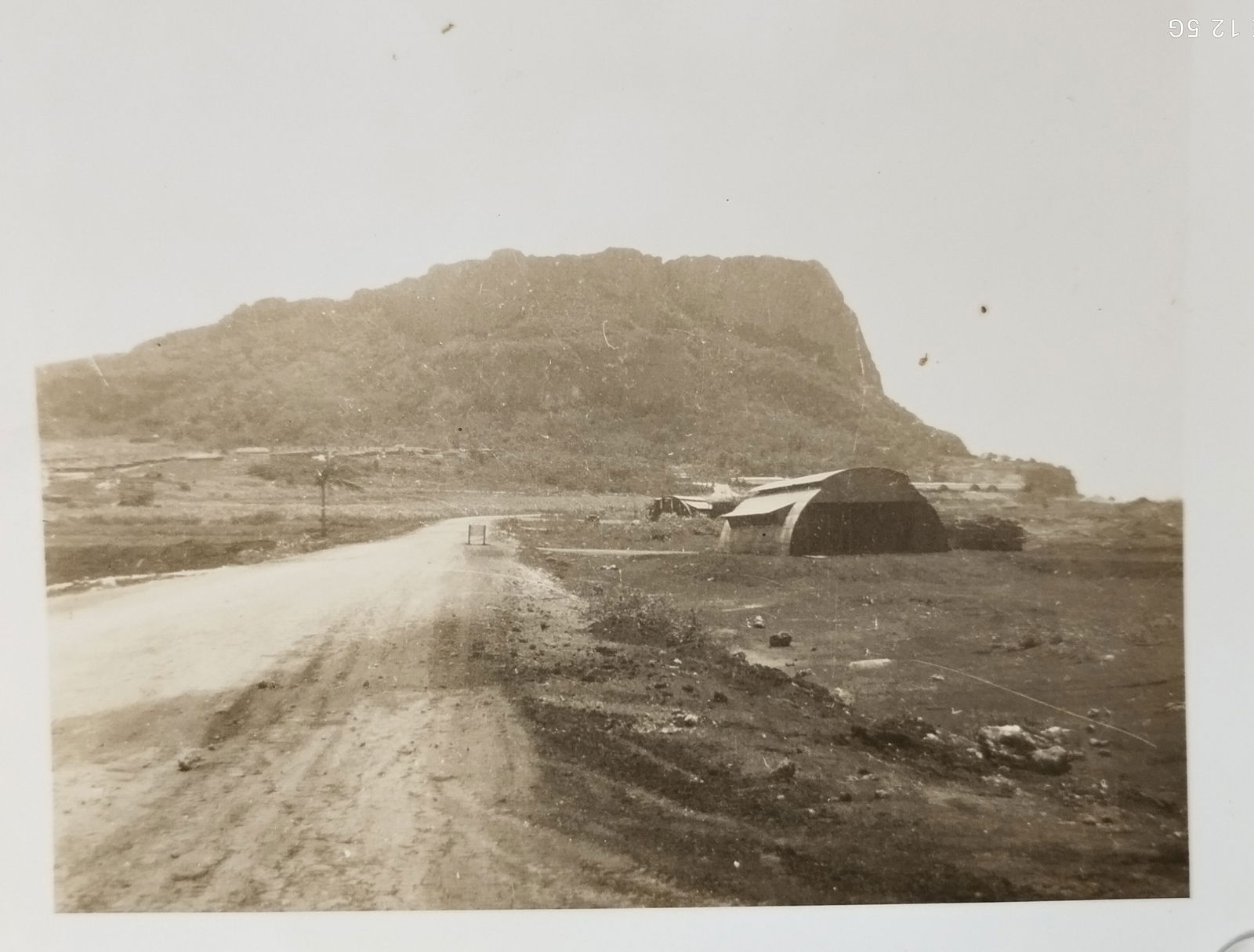 View from below Suicide Cliff, 1944