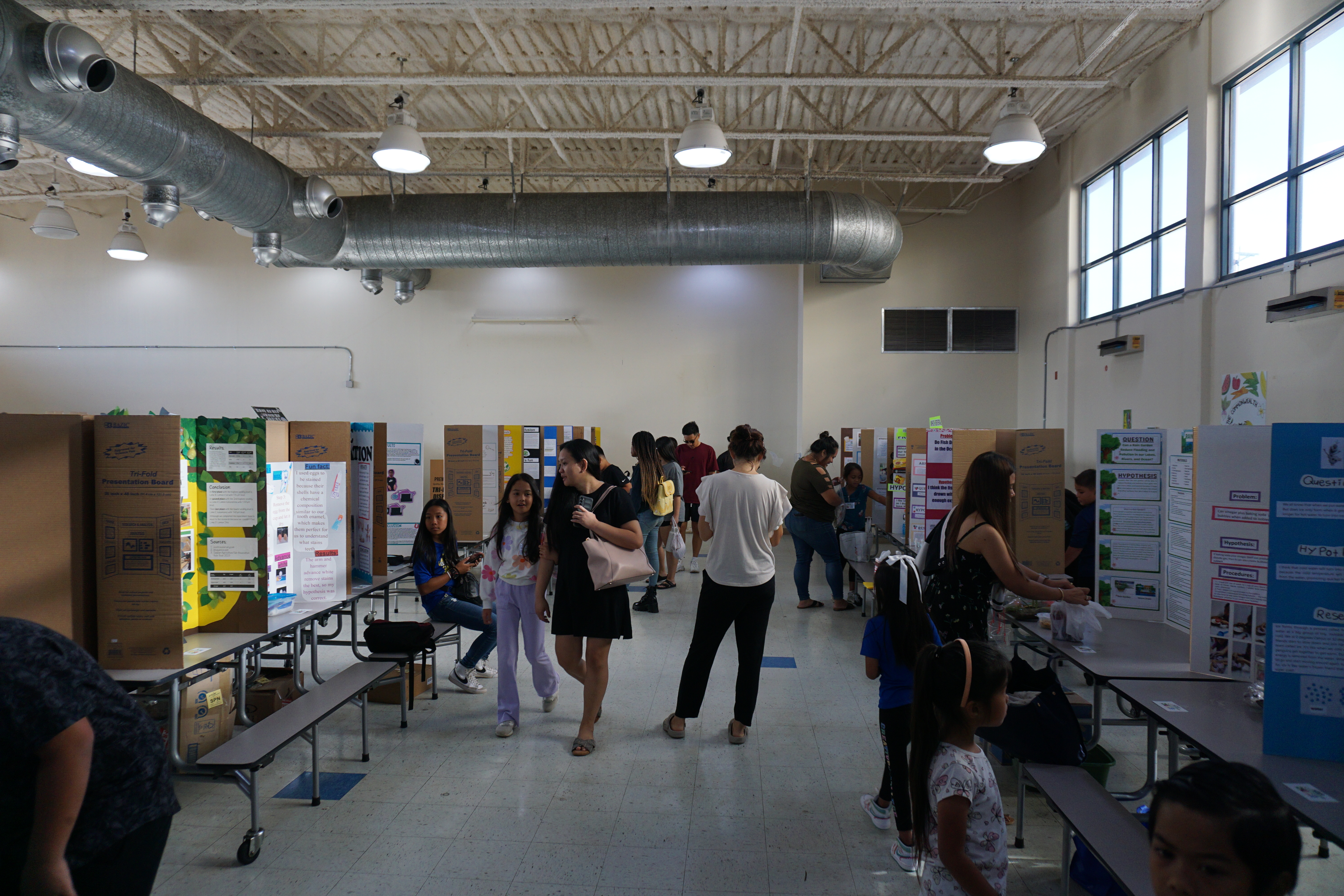 Hundreds of public and private school students along with their families were at Chacha Ocean View Middle School over the weekend for the Islandwide STEM Fair.